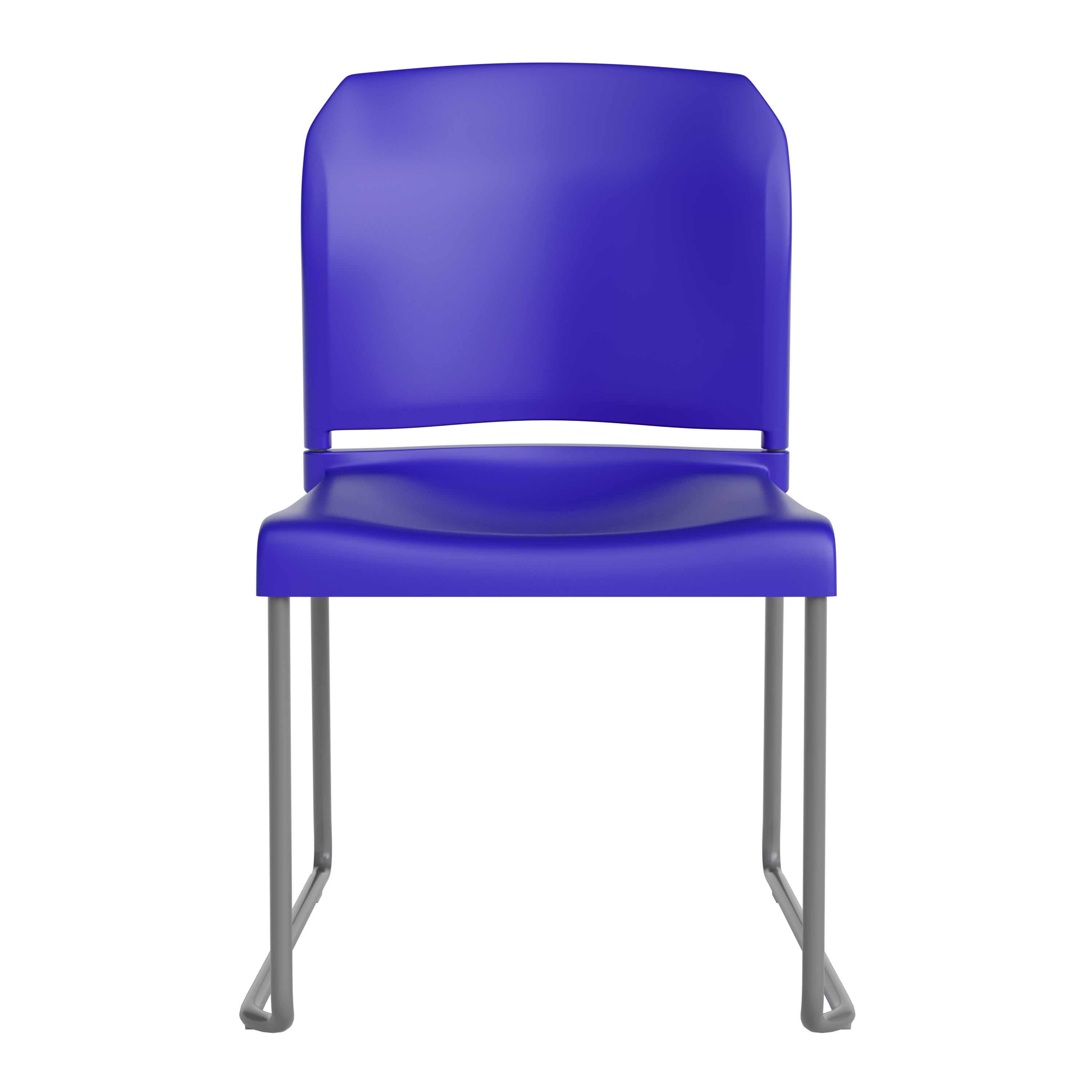 Contoured Stack Chair with Sled Base, 880 lb Capacity
