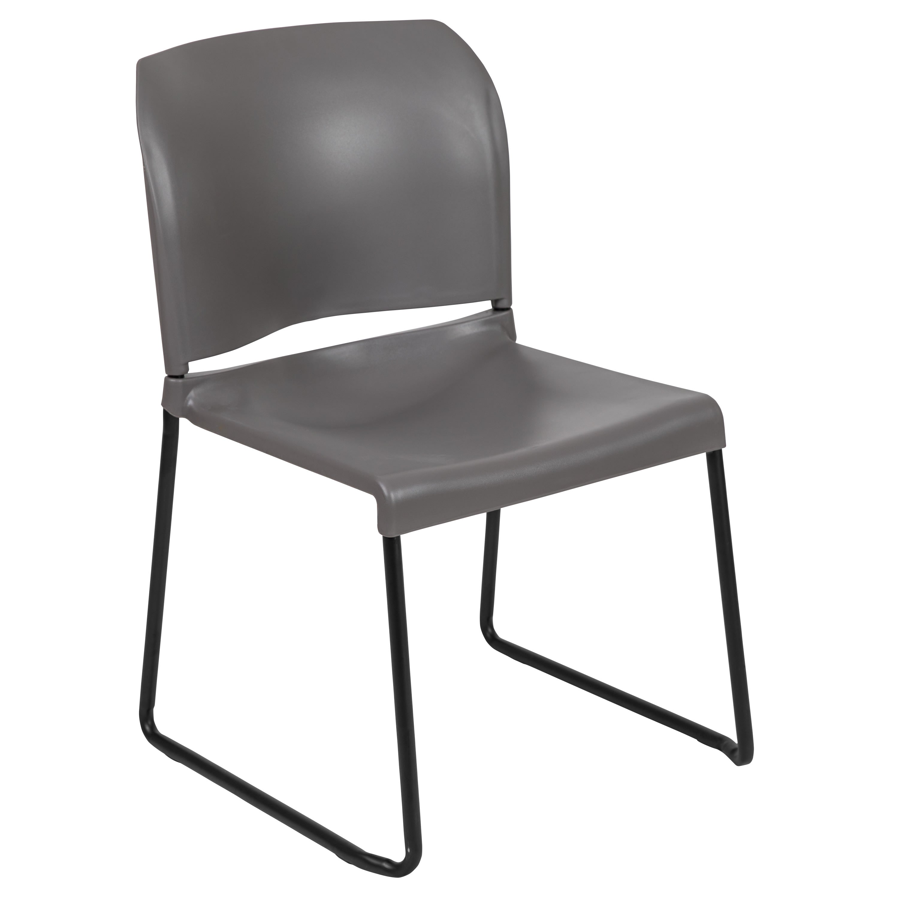 Contoured Stack Chair with Sled Base, 880 lb Capacity