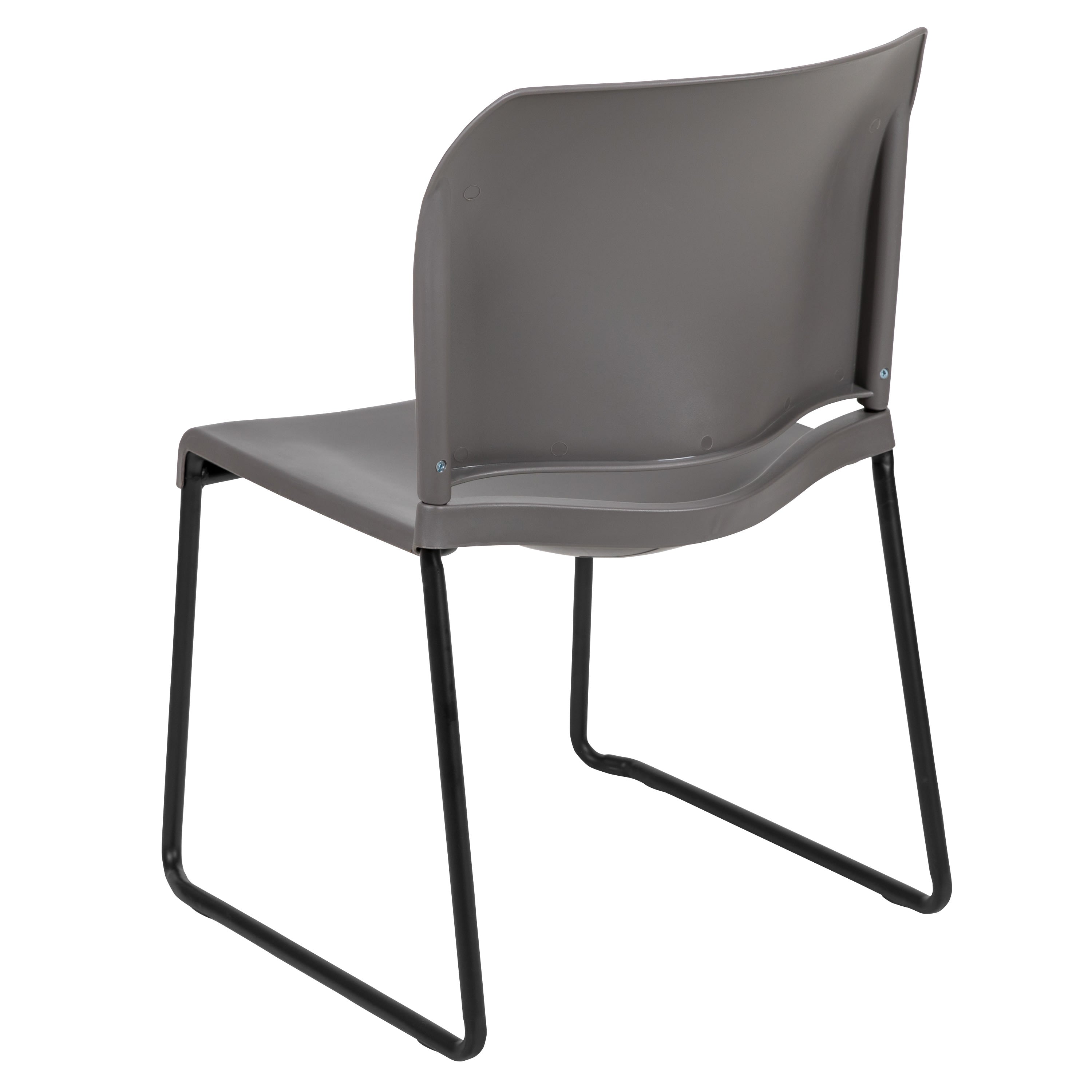 Contoured Stack Chair with Sled Base, 880 lb Capacity