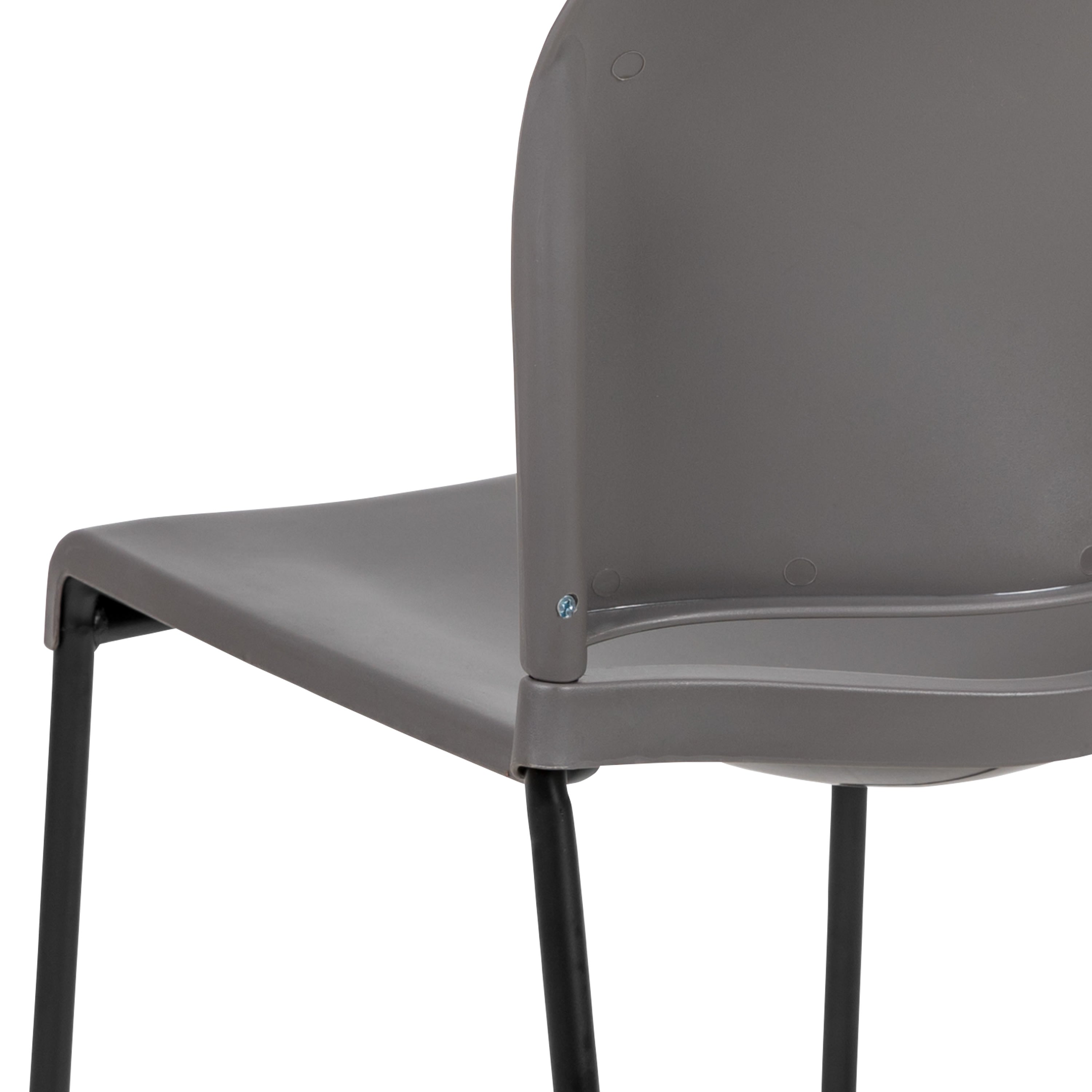 Contoured Stack Chair with Sled Base, 880 lb Capacity