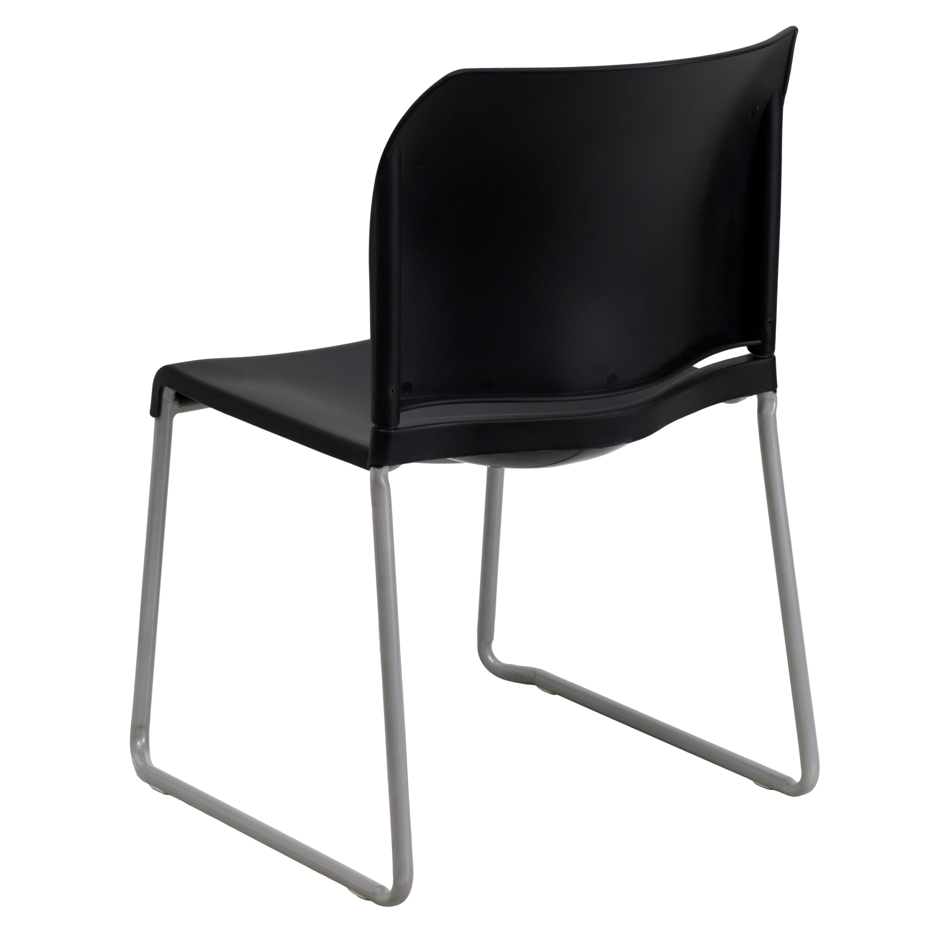 Contoured Stack Chair with Sled Base, 880 lb Capacity