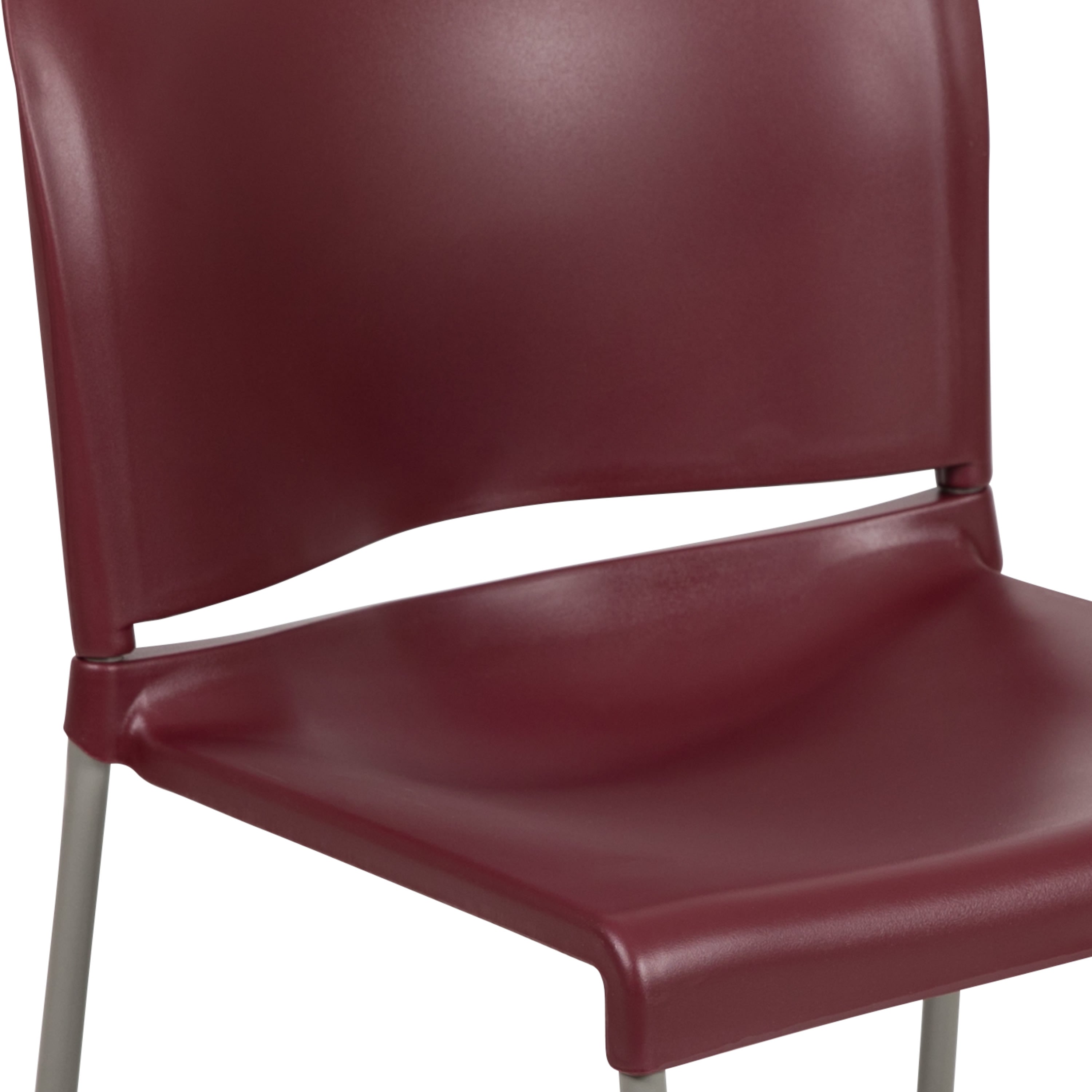 Contoured Stack Chair with Sled Base, 880 lb Capacity