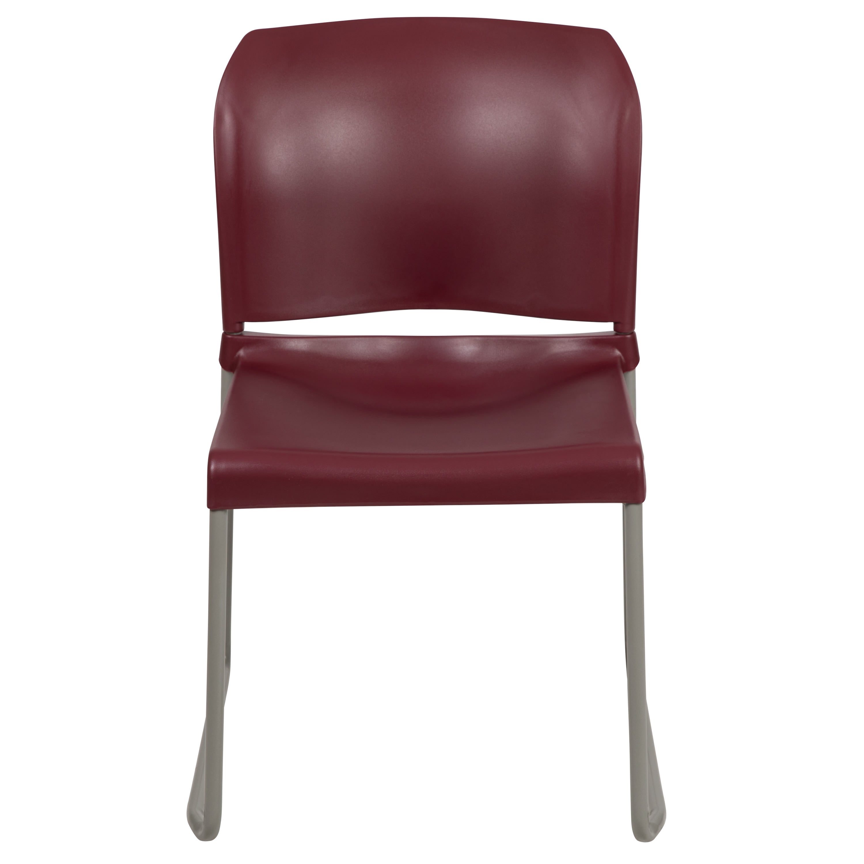 Contoured Stack Chair with Sled Base, 880 lb Capacity