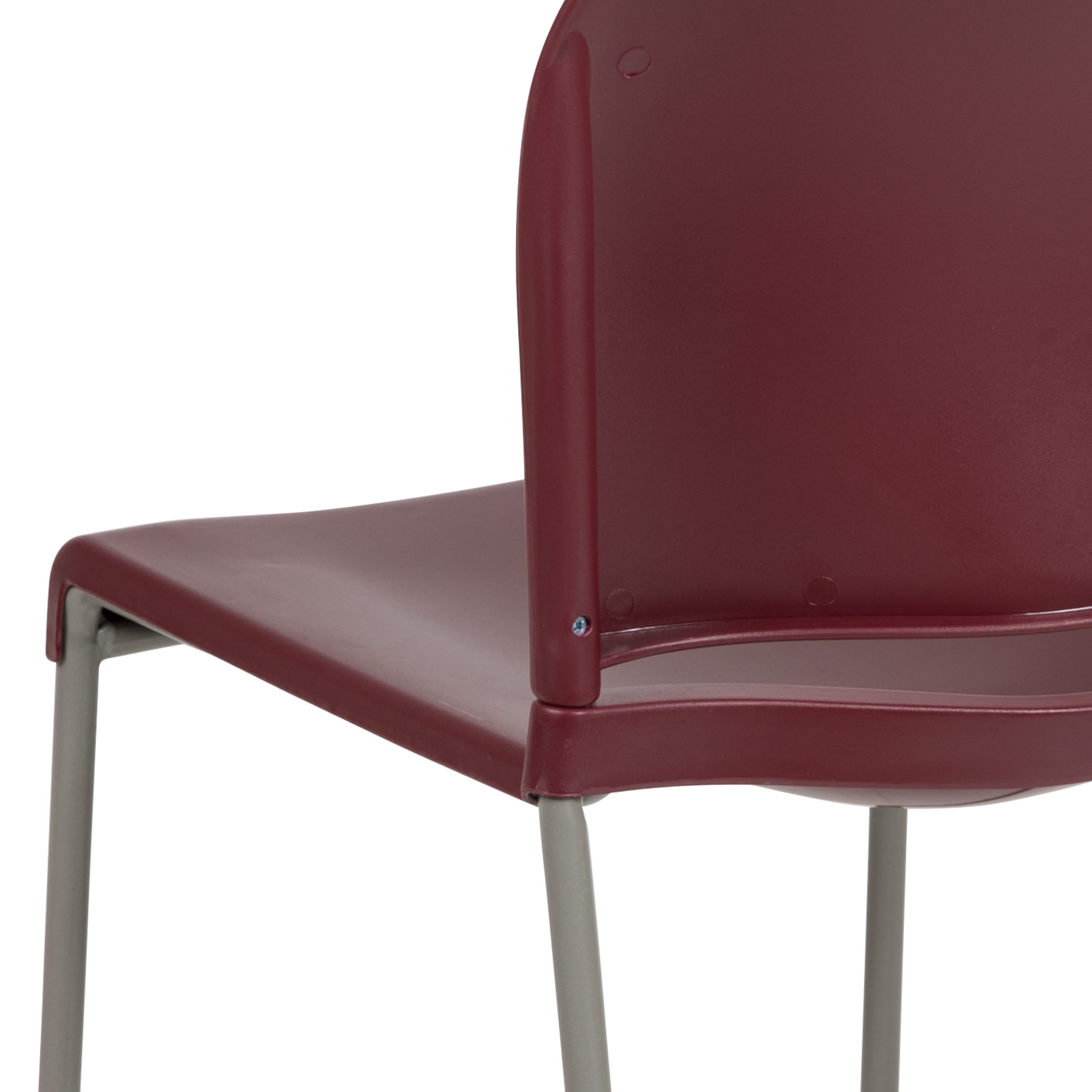 Contoured Stack Chair with Sled Base, 880 lb Capacity
