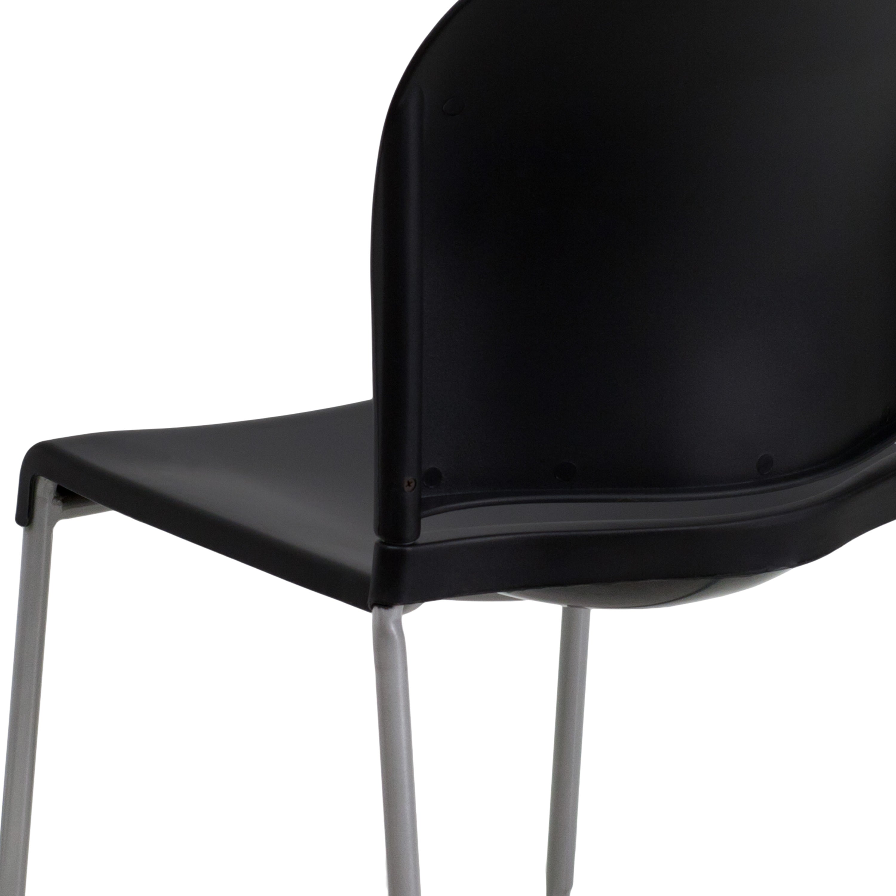 Contoured Stack Chair with Sled Base, 880 lb Capacity