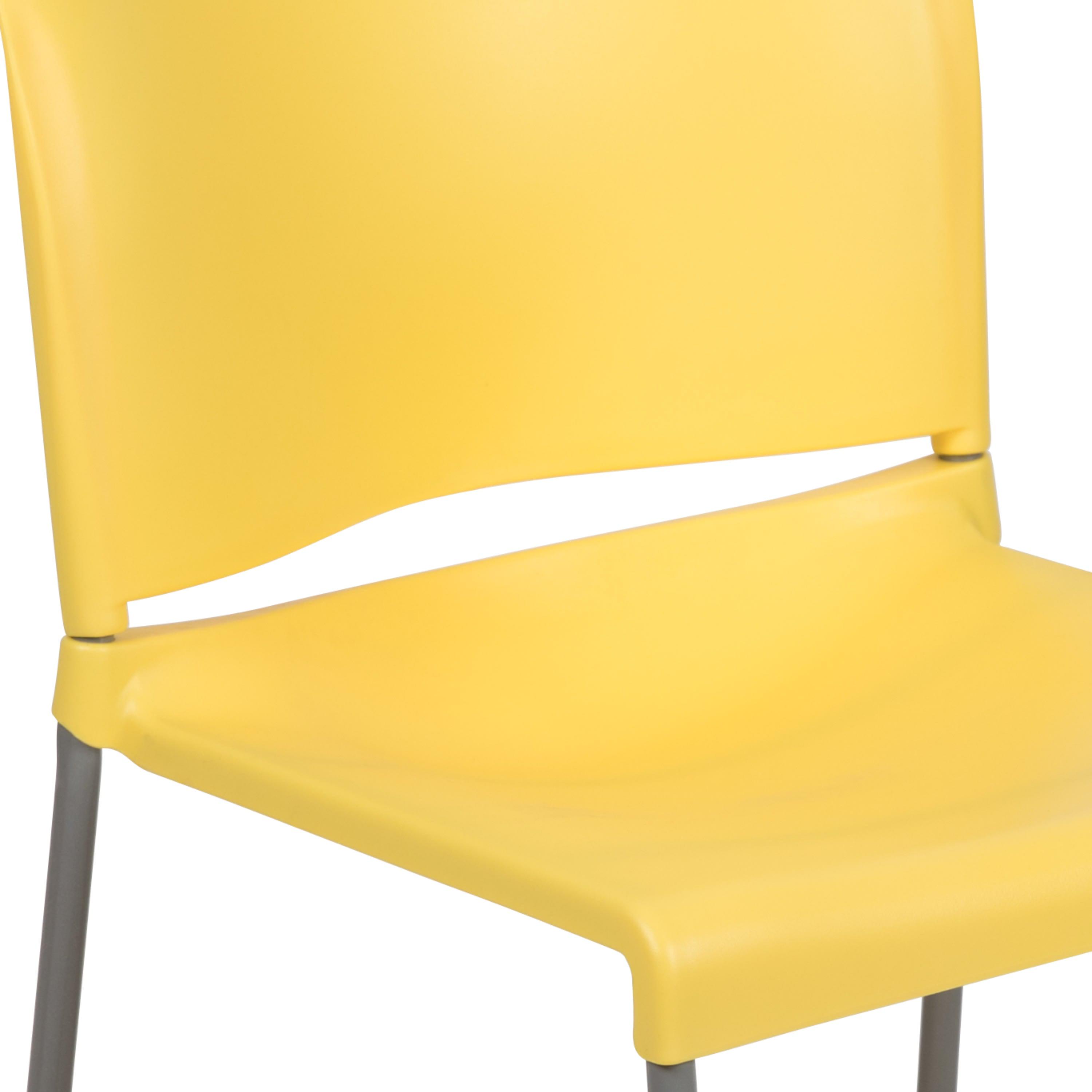 Contoured Stack Chair with Sled Base, 880 lb Capacity