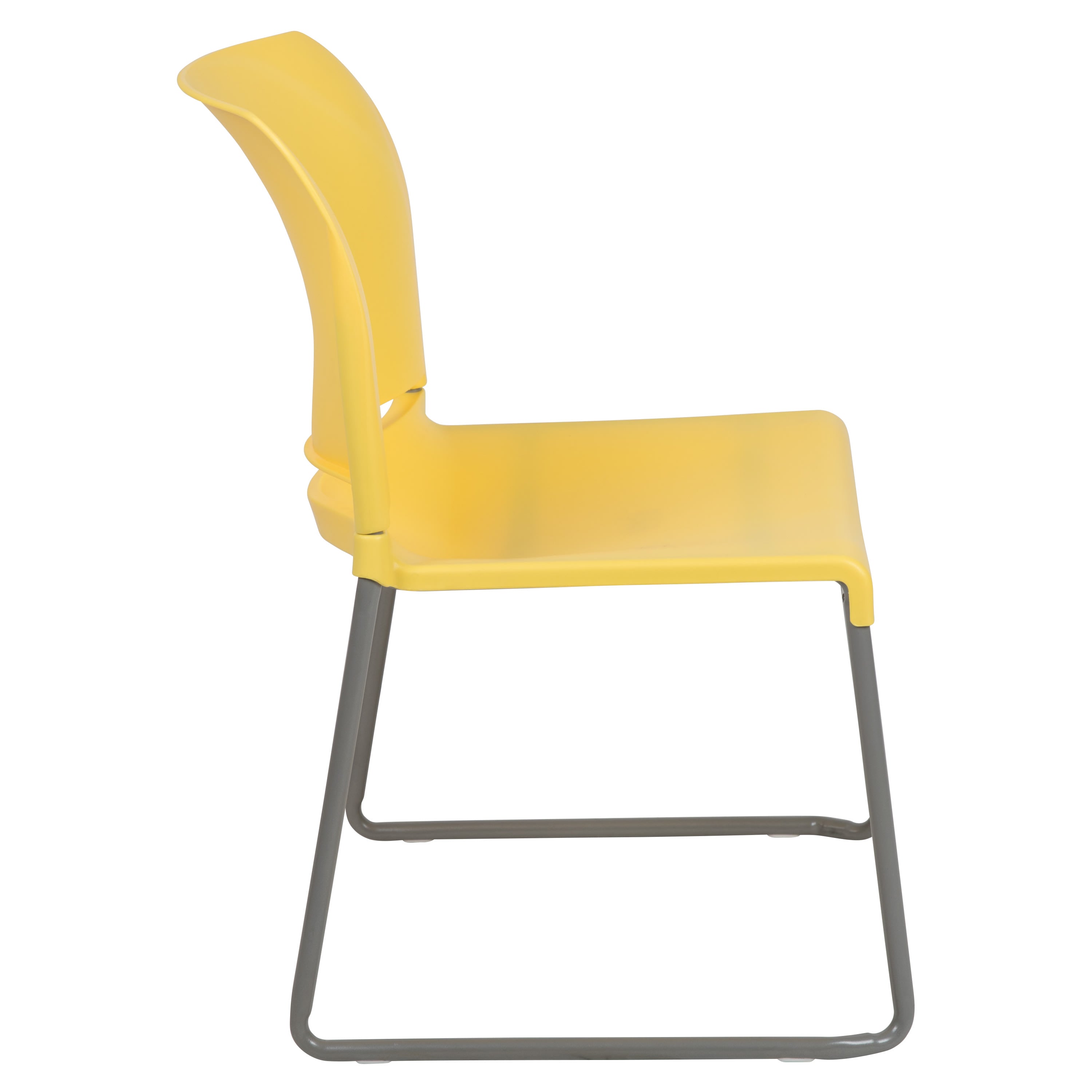 Contoured Stack Chair with Sled Base, 880 lb Capacity