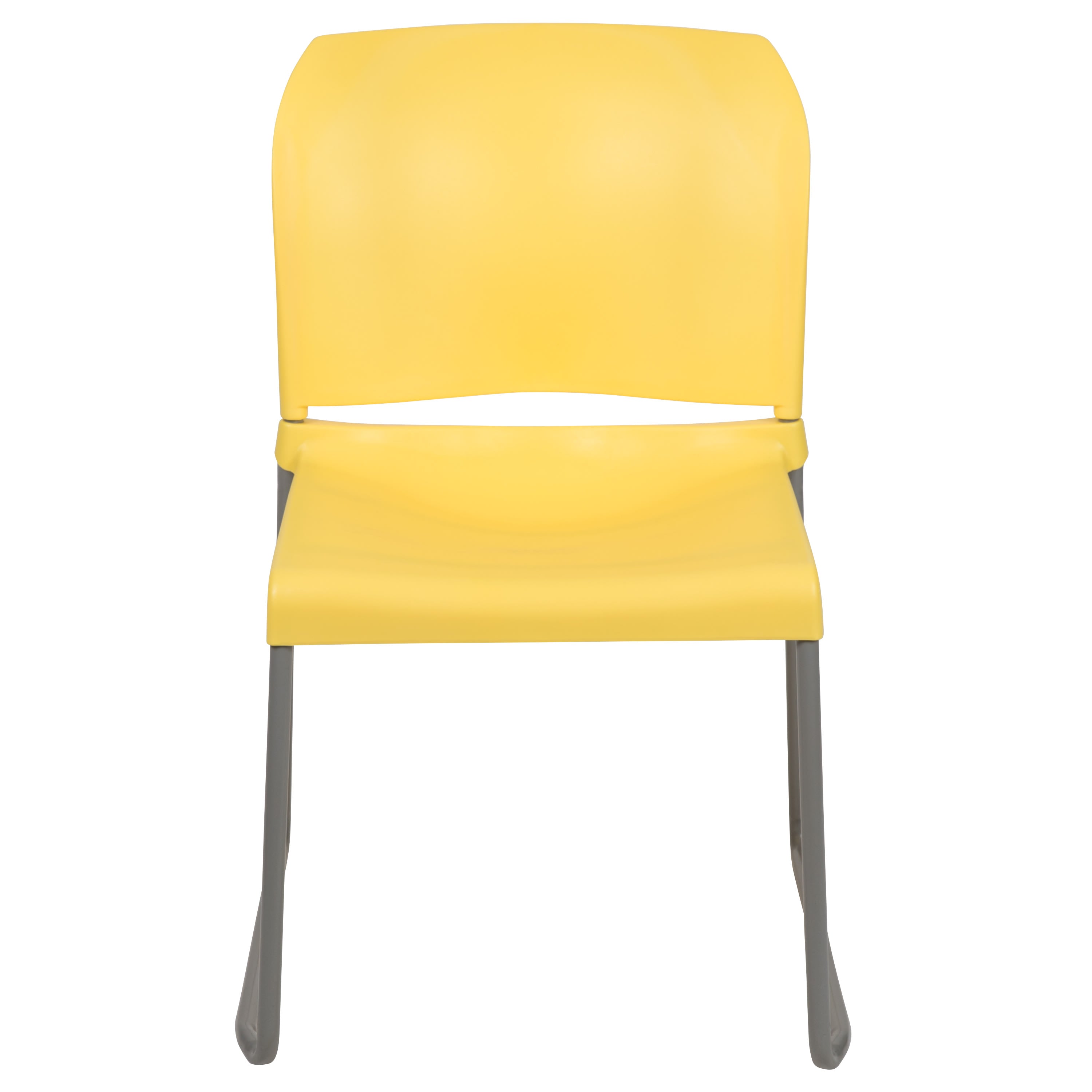 Contoured Stack Chair with Sled Base, 880 lb Capacity
