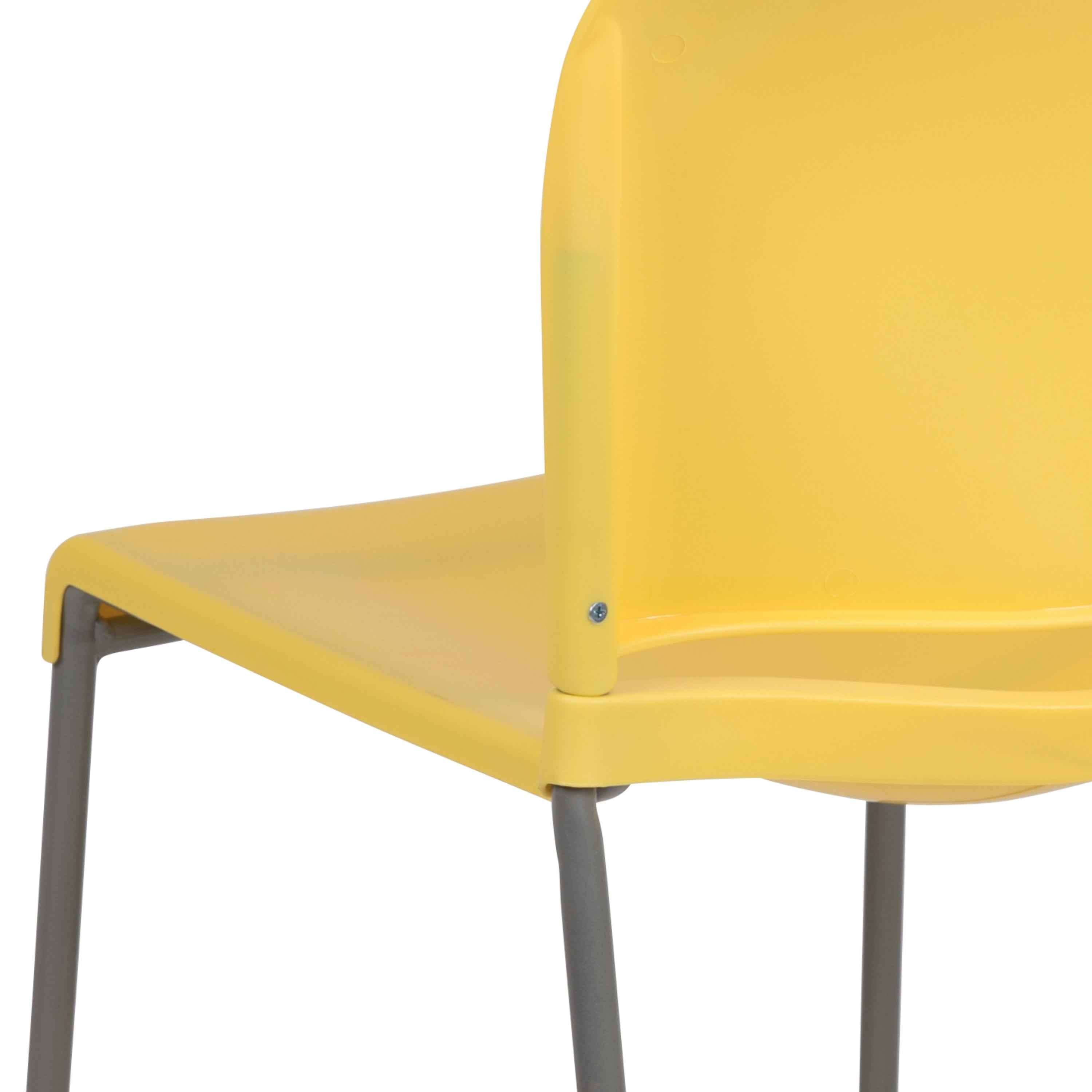 Contoured Stack Chair with Sled Base, 880 lb Capacity