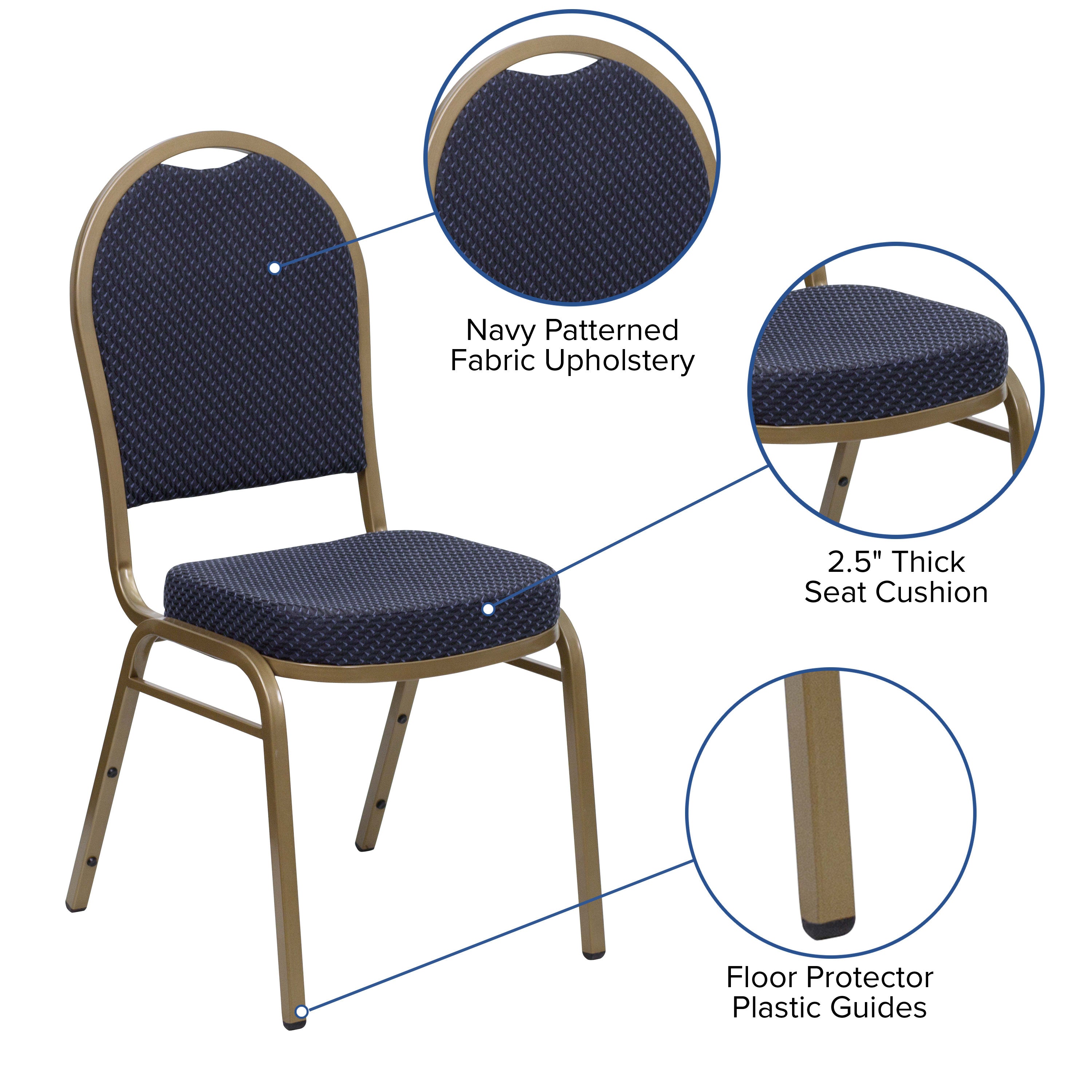 Dome Back Stacking Banquet Chair