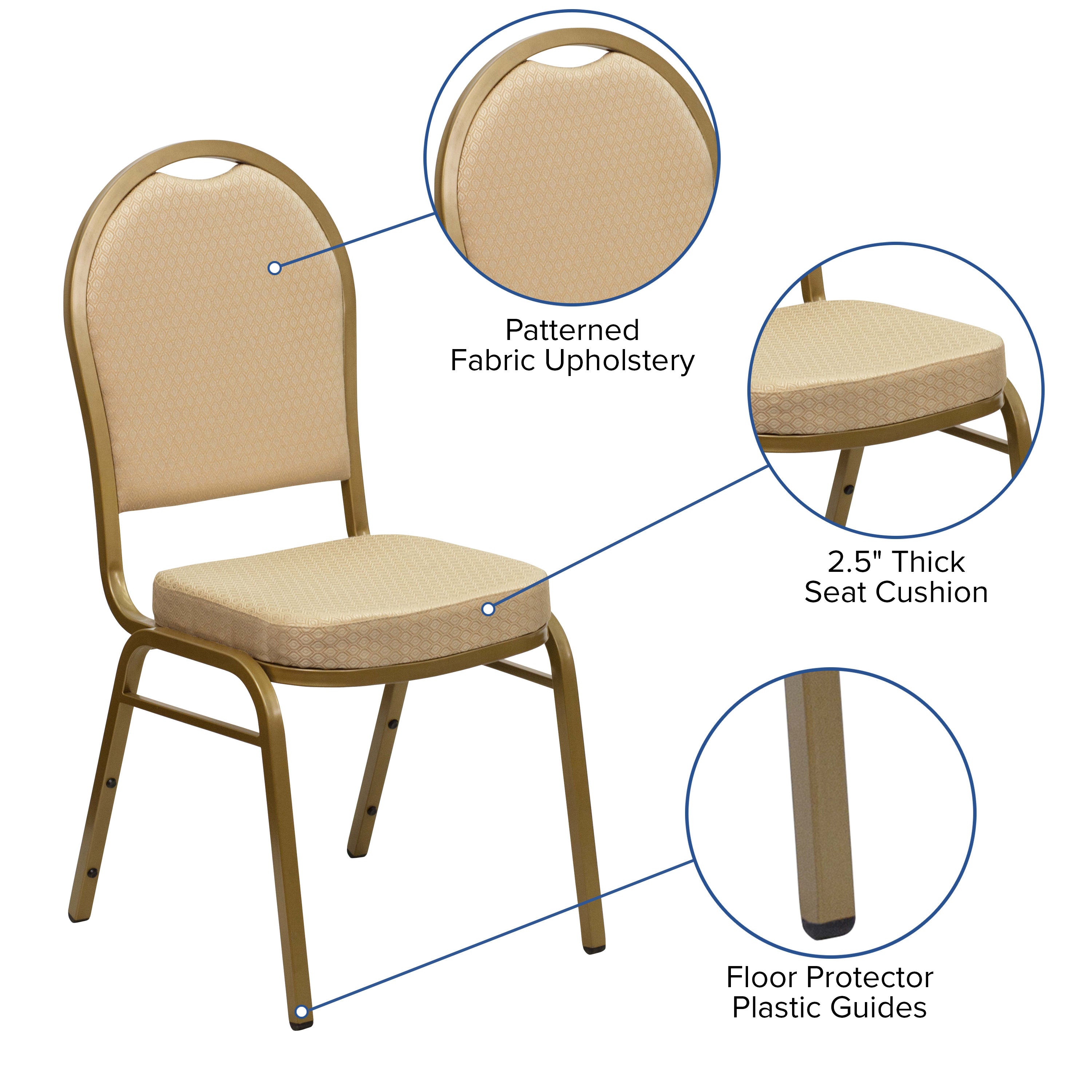 Dome Back Stacking Banquet Chair