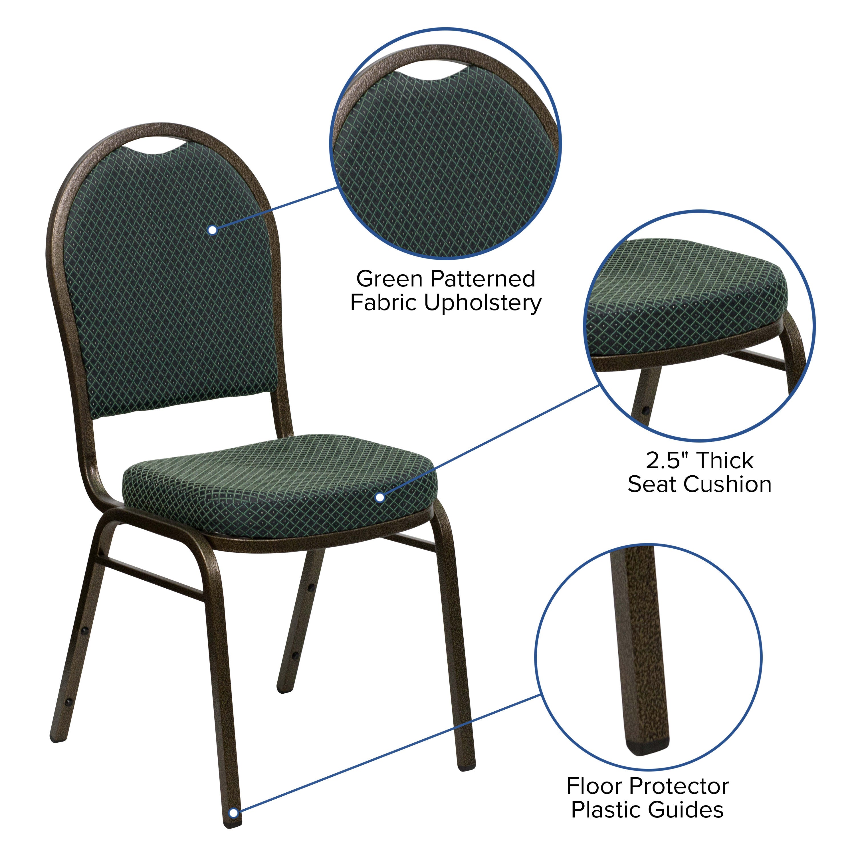Dome Back Stacking Banquet Chair