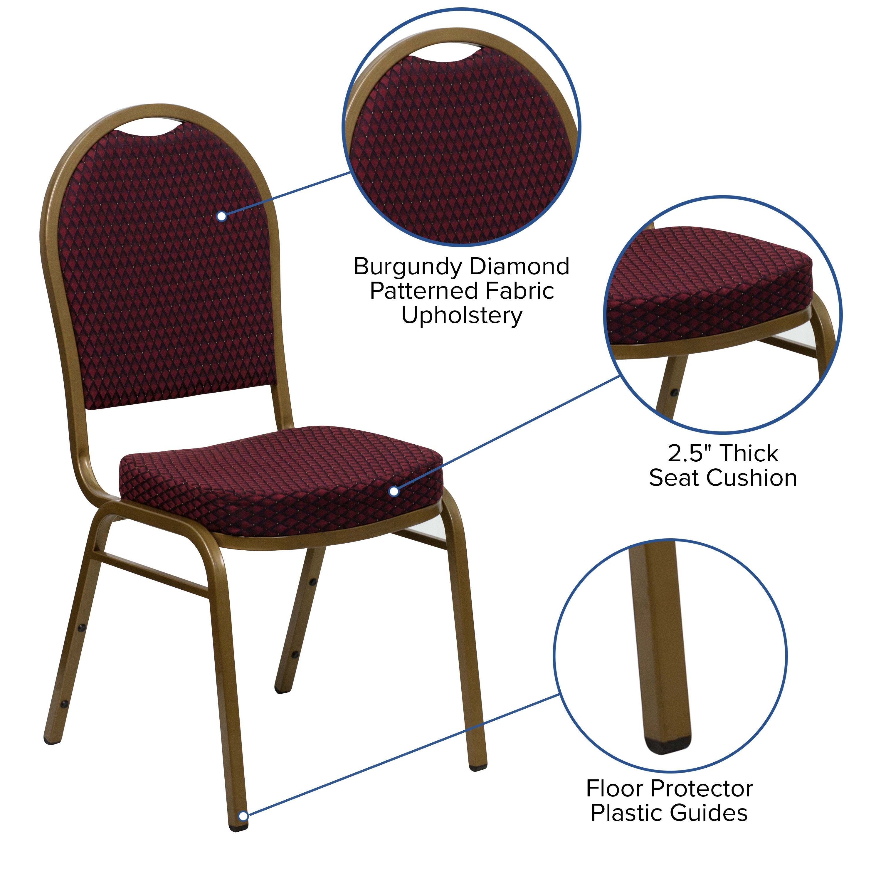 Dome Back Stacking Banquet Chair
