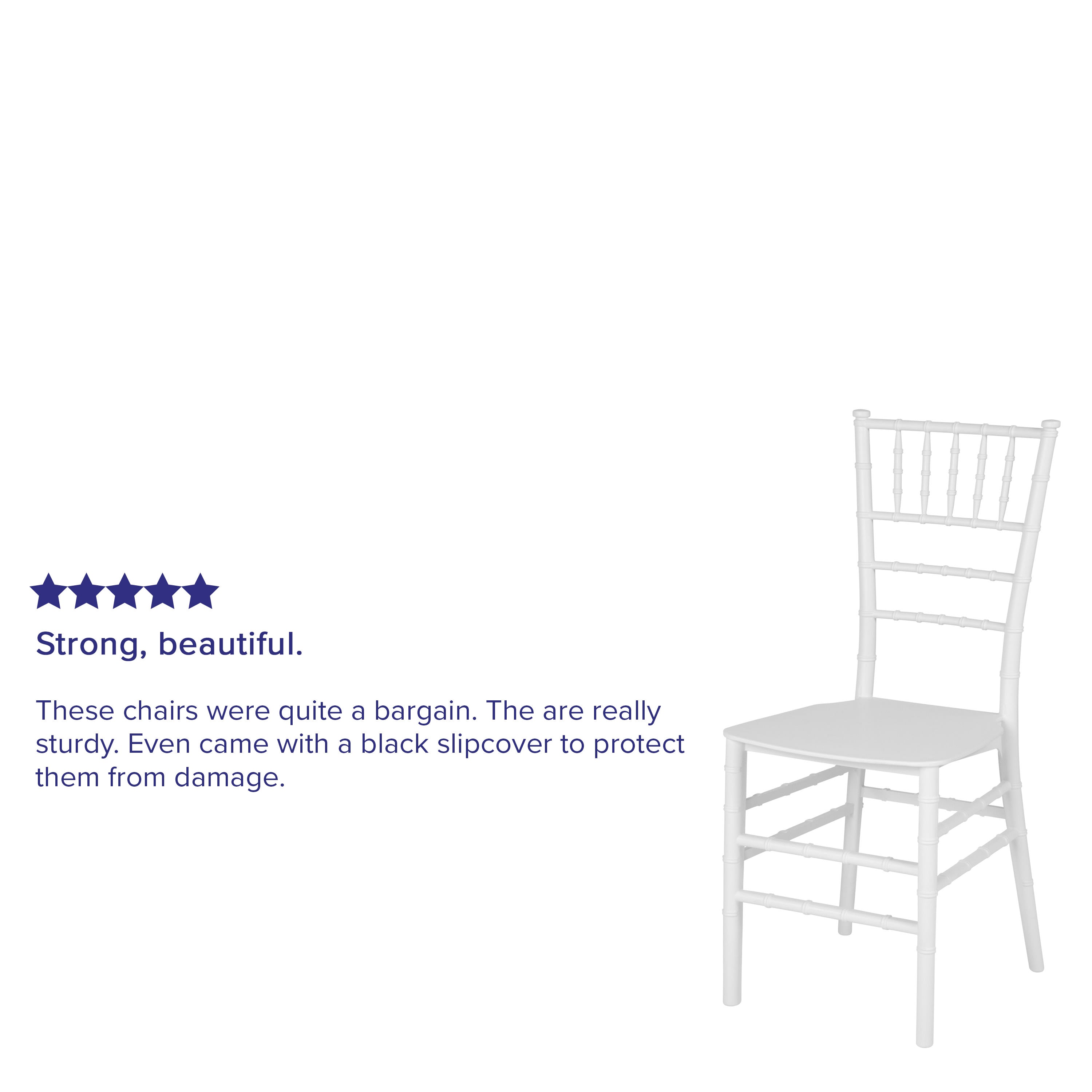 Resin Stackable Chiavari Chair with Cushion