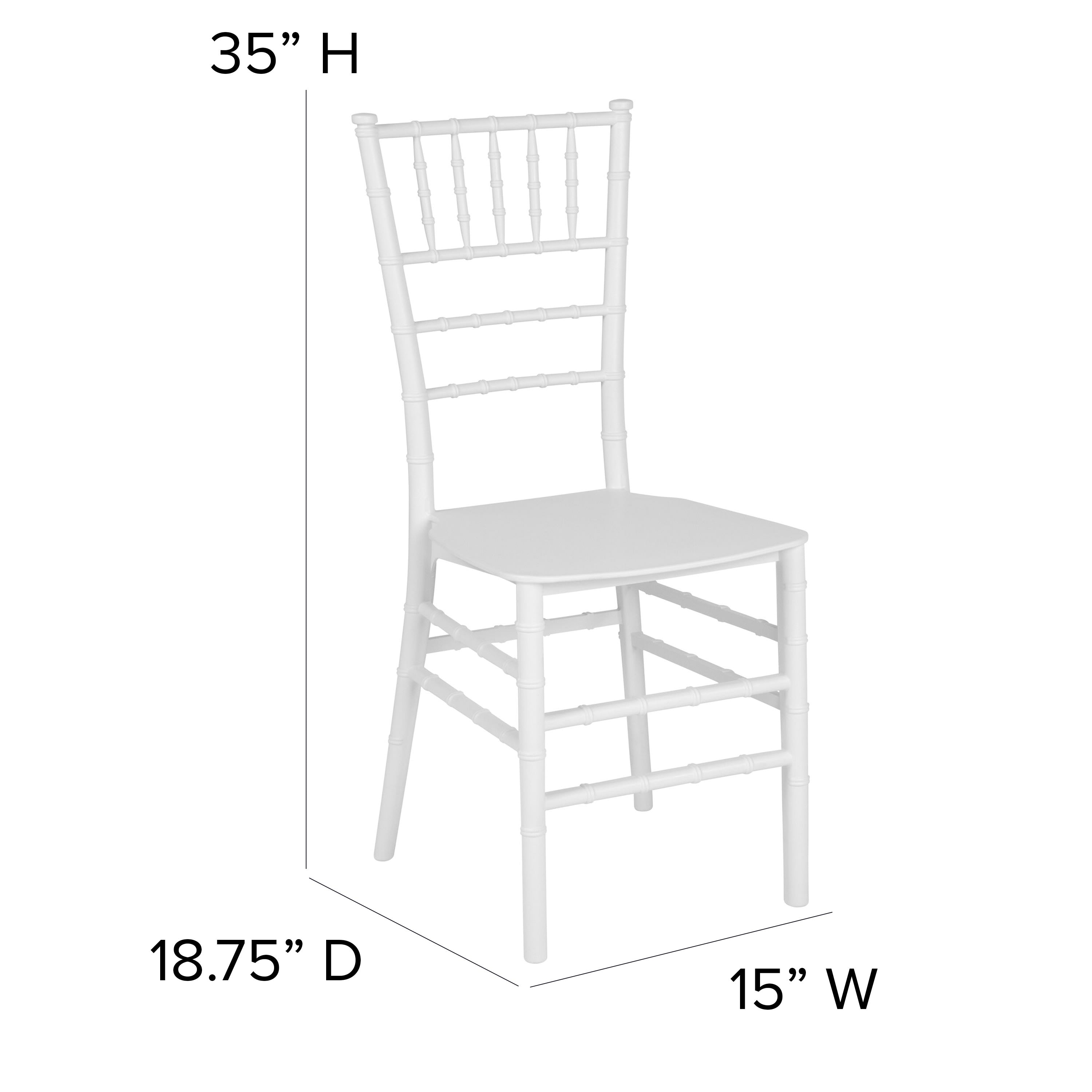 Resin Stackable Chiavari Chair with Cushion