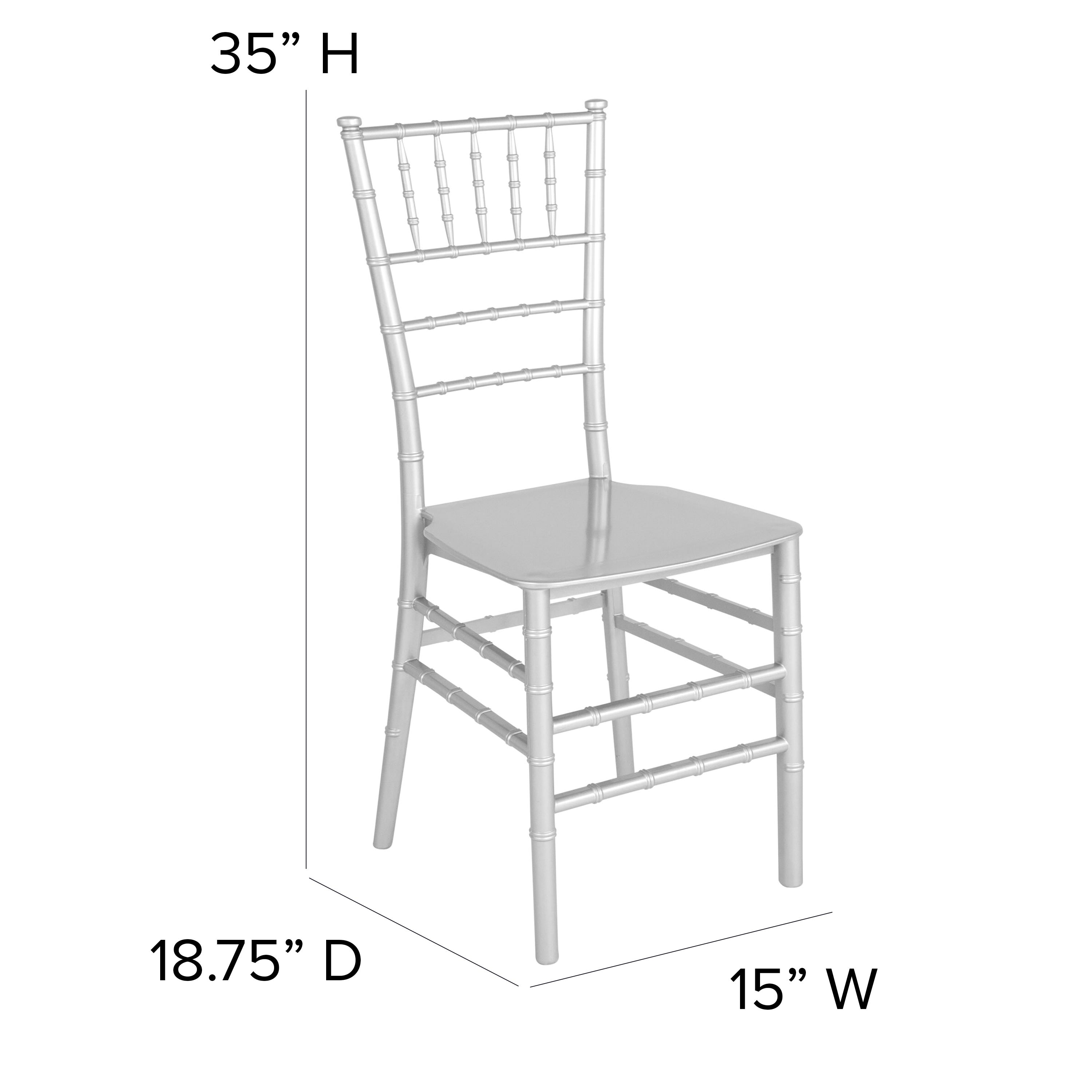 Resin Stackable Chiavari Chair with Cushion
