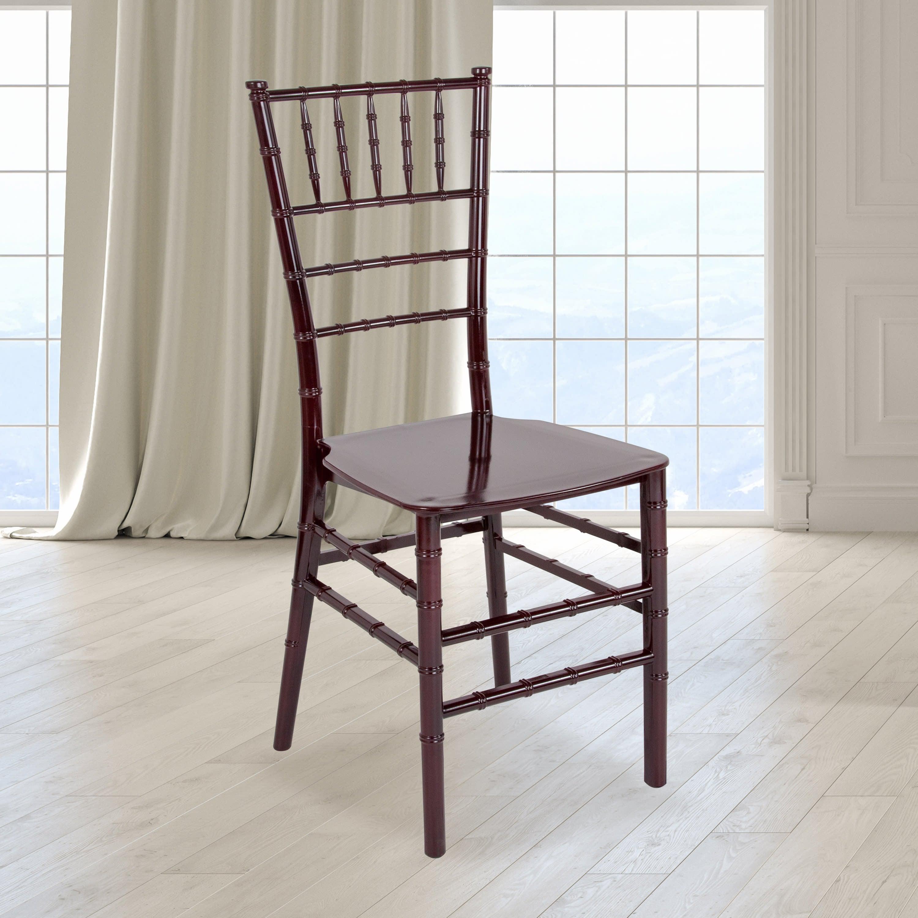 Resin Stackable Chiavari Chair with Cushion
