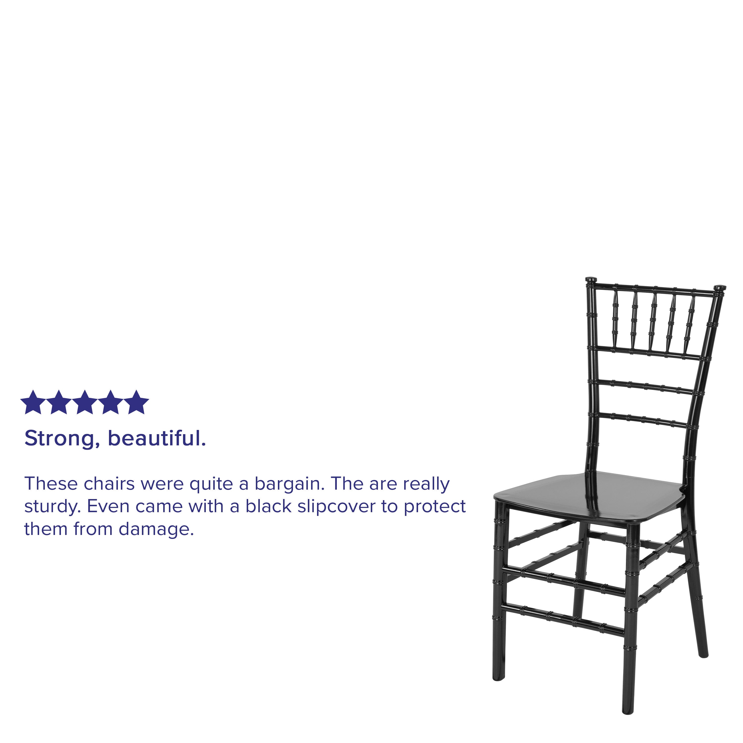 Resin Stackable Chiavari Chair with Cushion