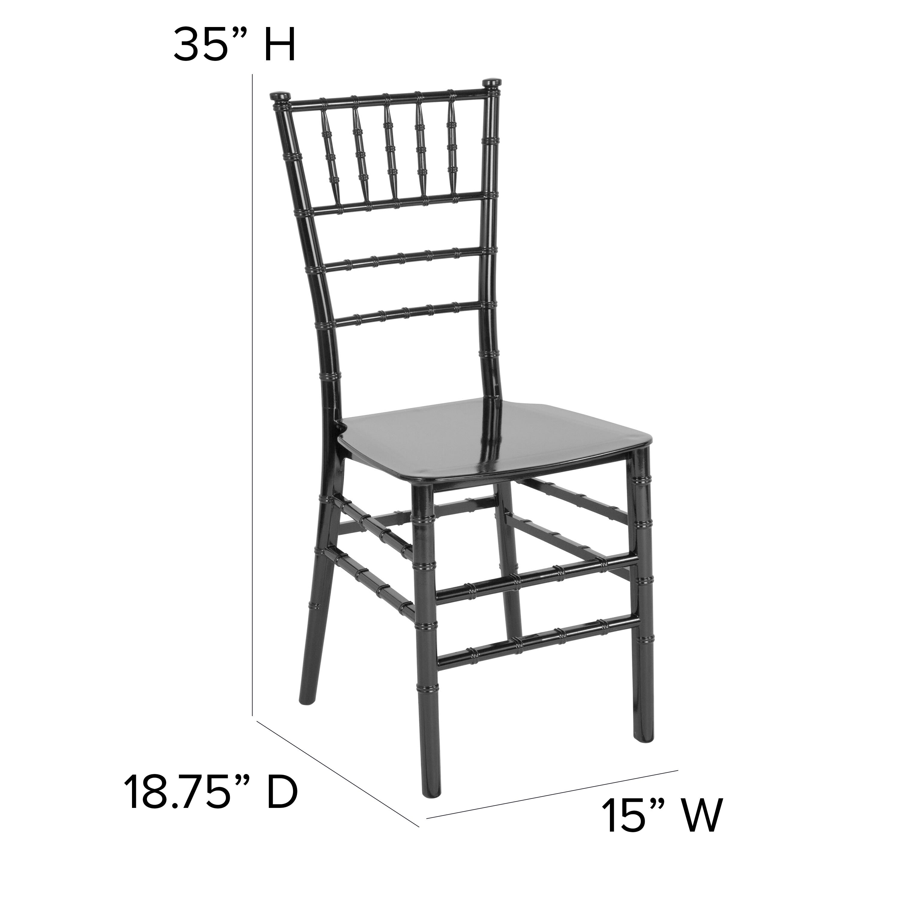 Resin Stackable Chiavari Chair with Cushion