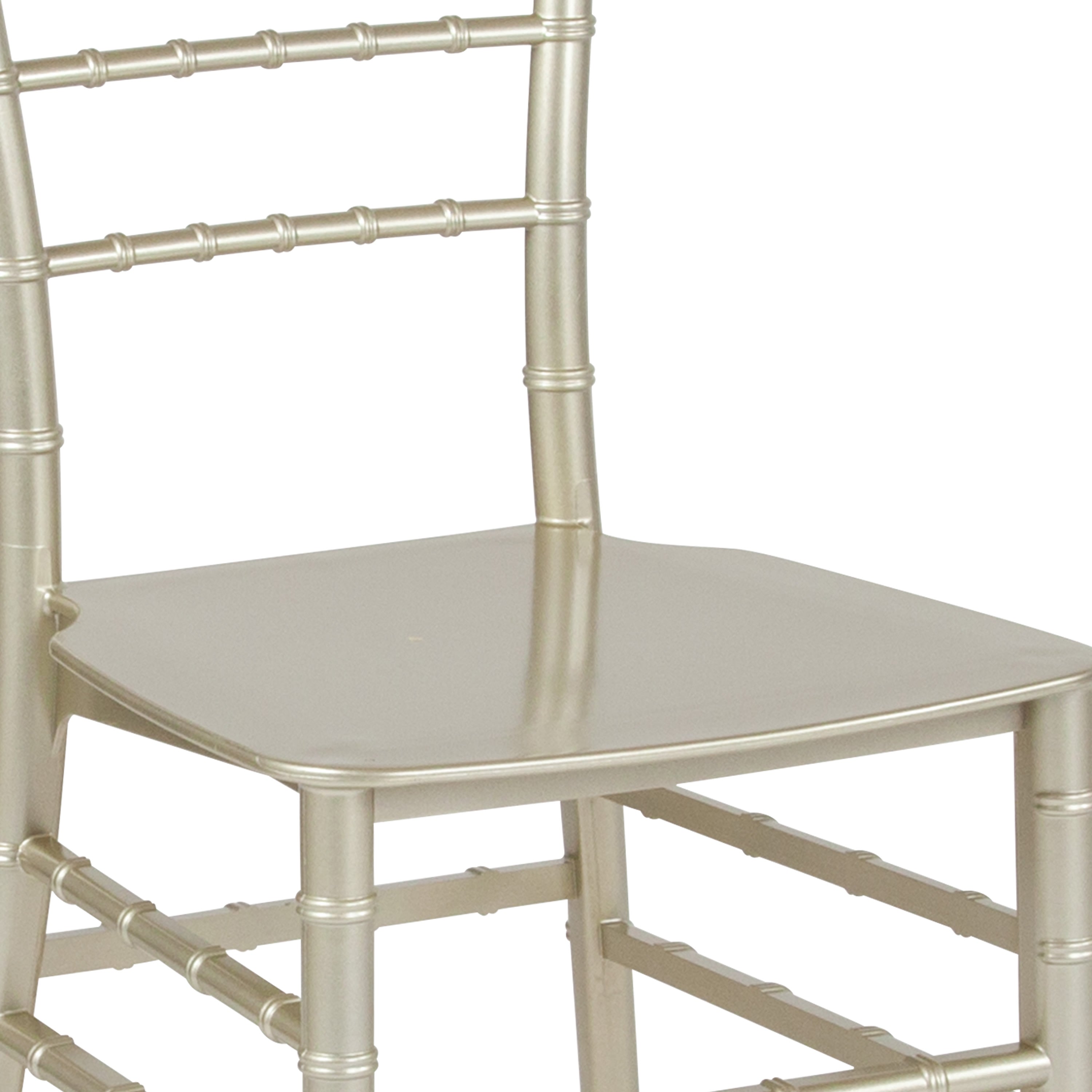 Resin Stackable Chiavari Chair with Cushion