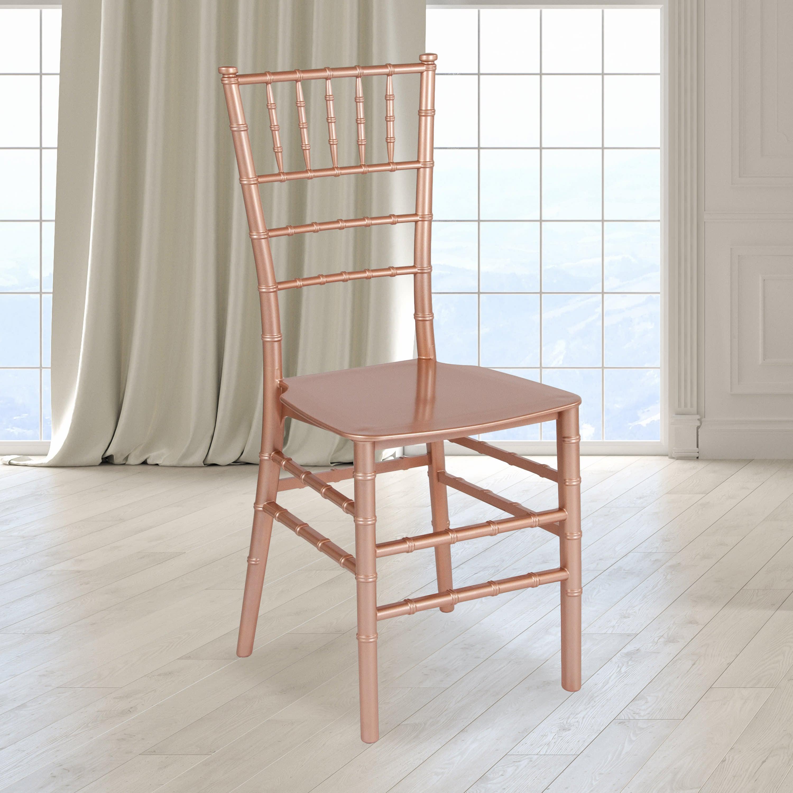 Resin Stackable Chiavari Chair with Cushion