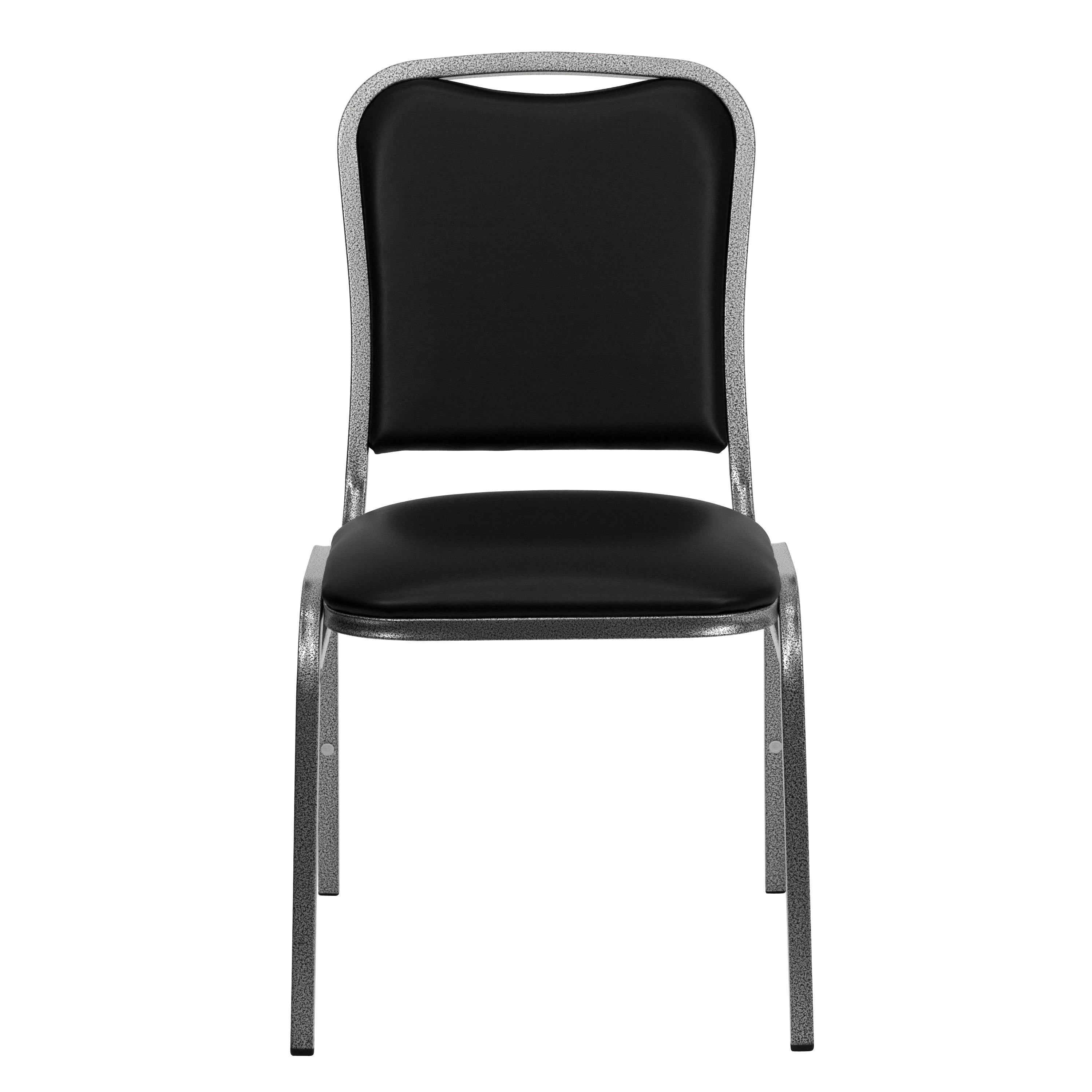 Stacking Banquet Chair with Vinyl Seat, 1.5-Inch Cushion