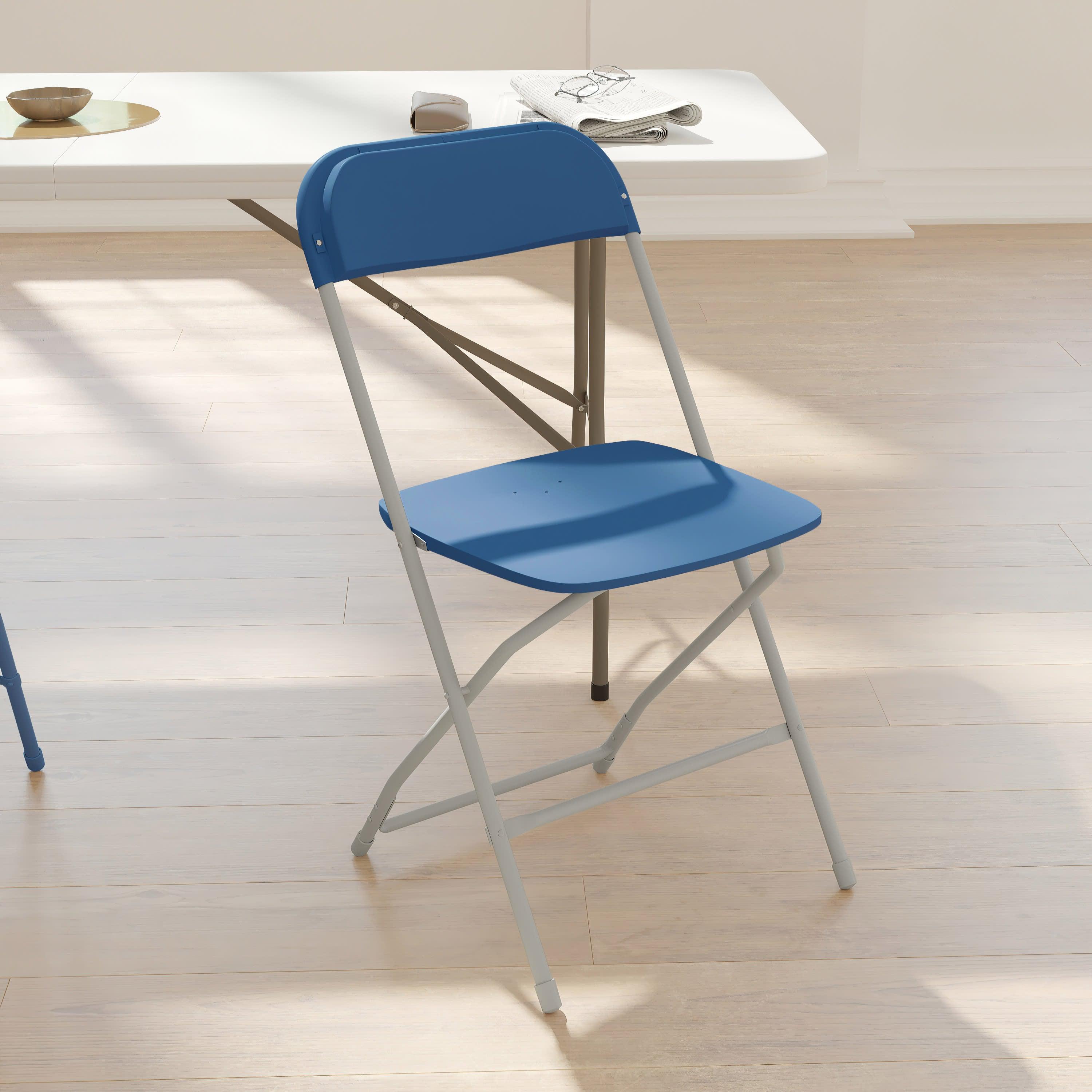 Plastic Folding Chair, 650 lb Capacity