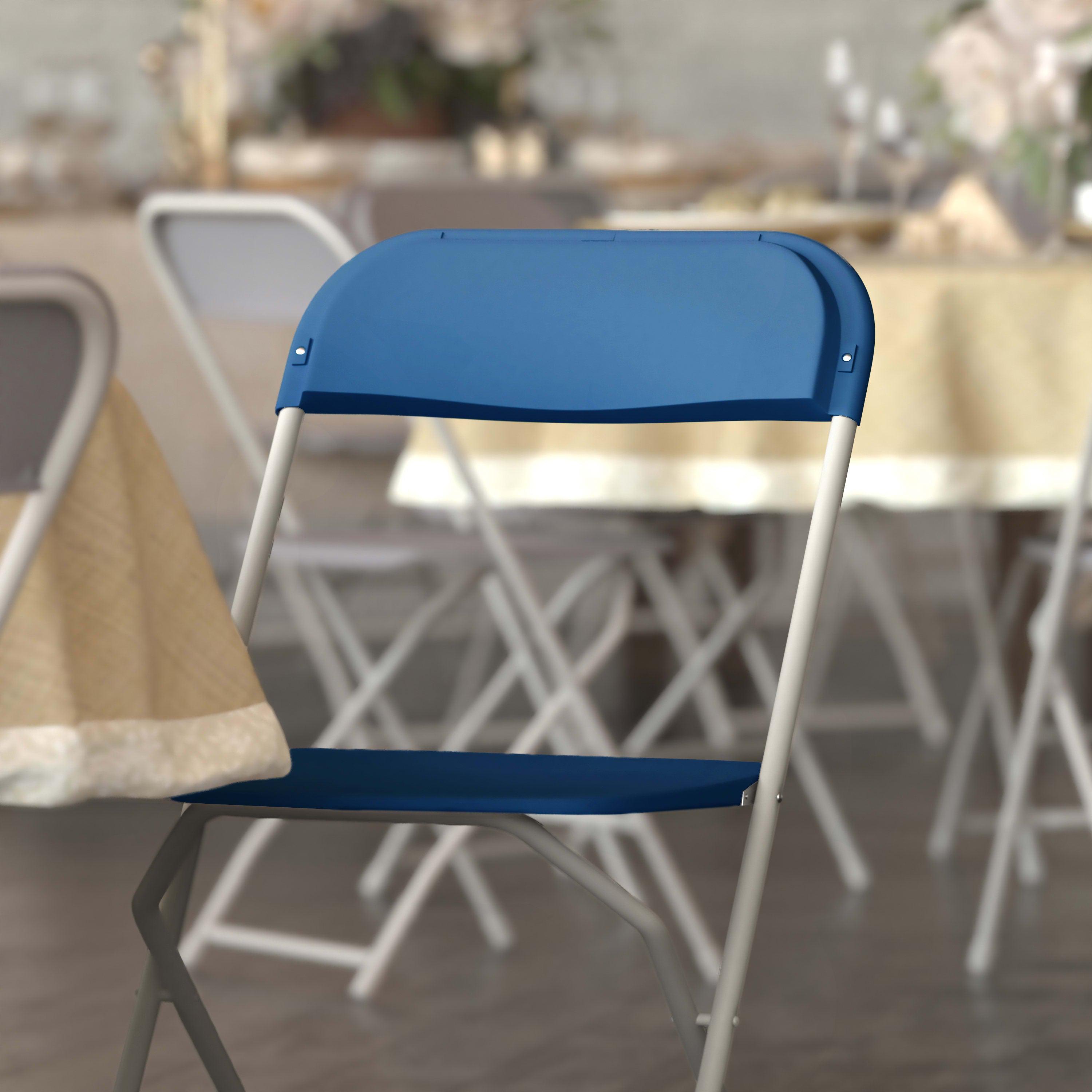 Plastic Folding Chair, 650 lb Capacity