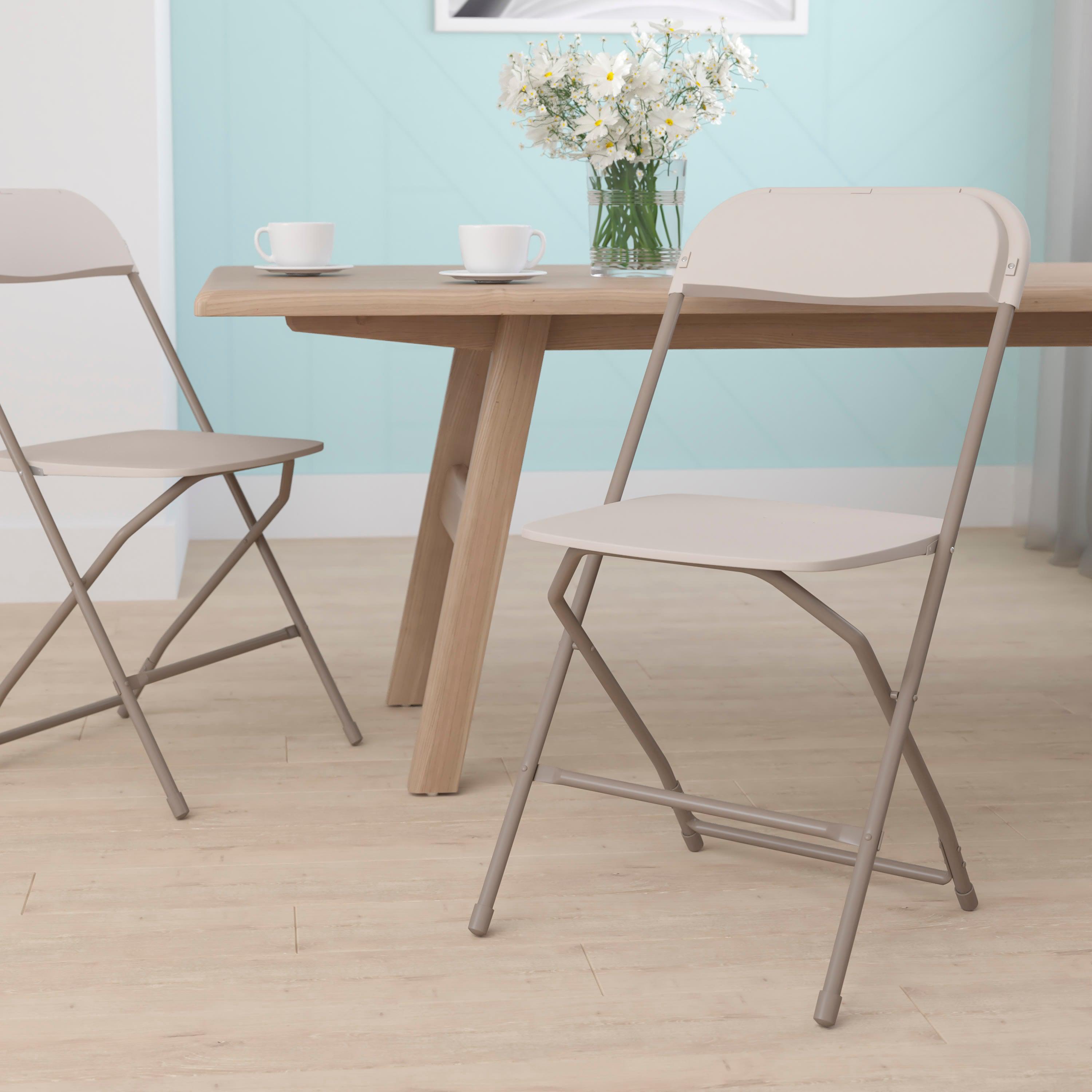 Plastic Folding Chair, 650 lb Capacity