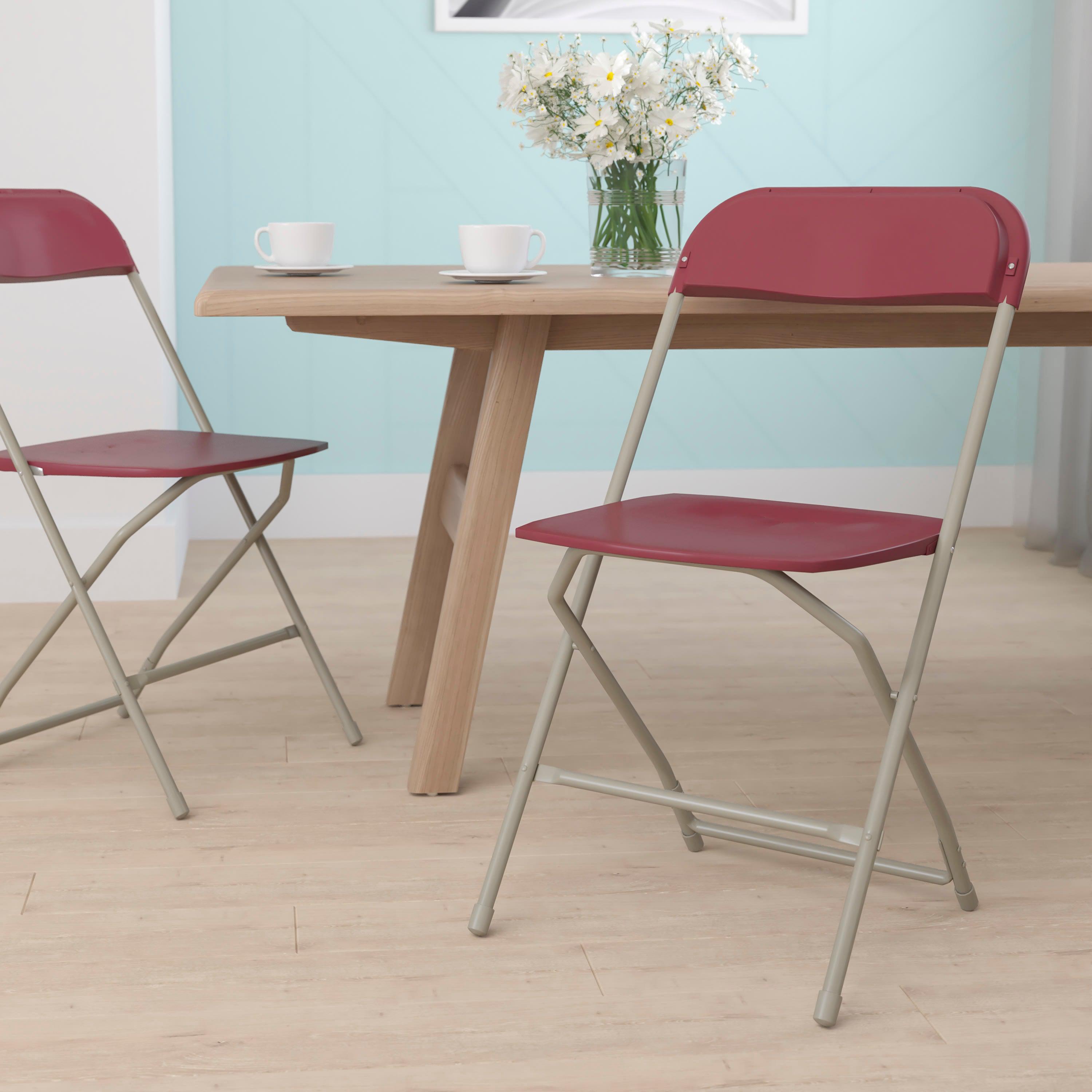 Plastic Folding Chair, 650 lb Capacity