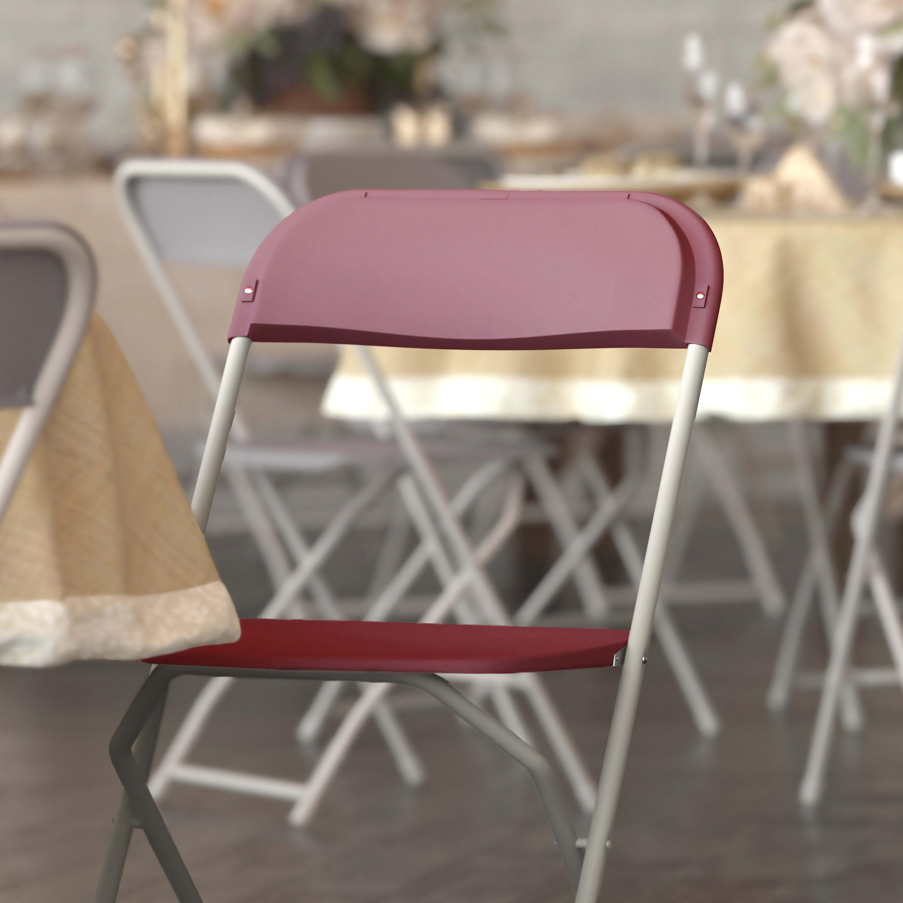 Plastic Folding Chair, 650 lb Capacity