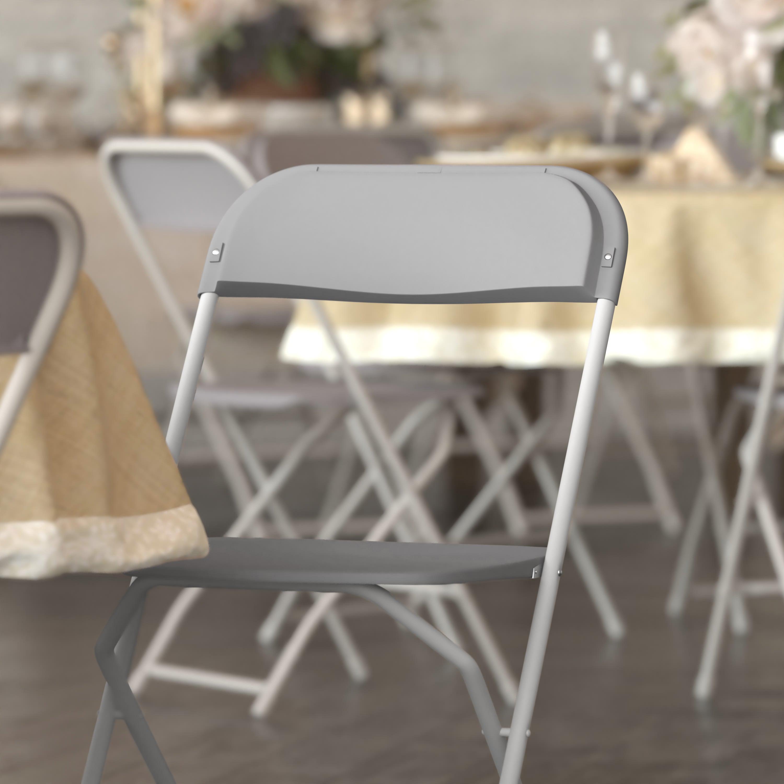 Plastic Folding Chair, 650 lb Capacity