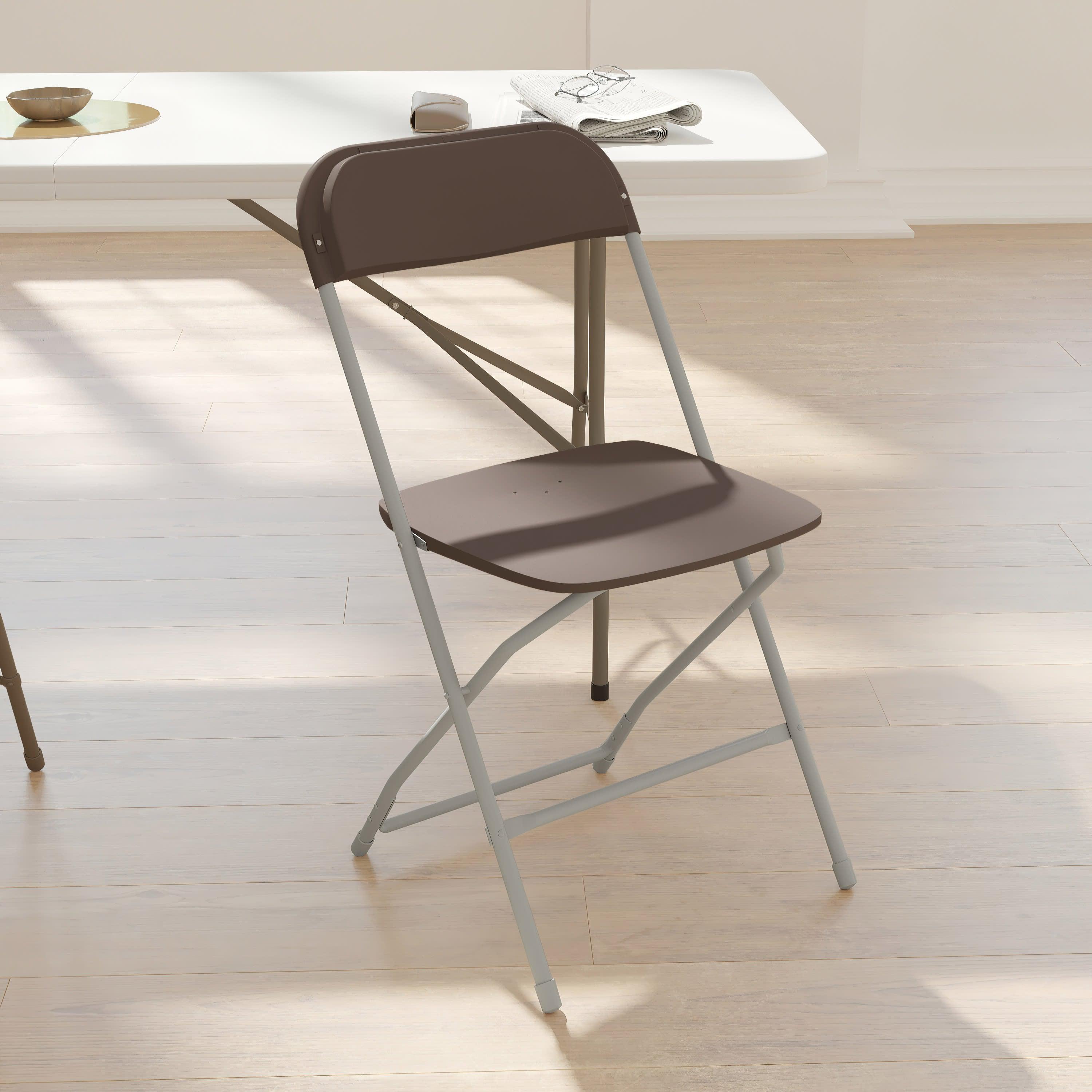 Plastic Folding Chair, 650 lb Capacity
