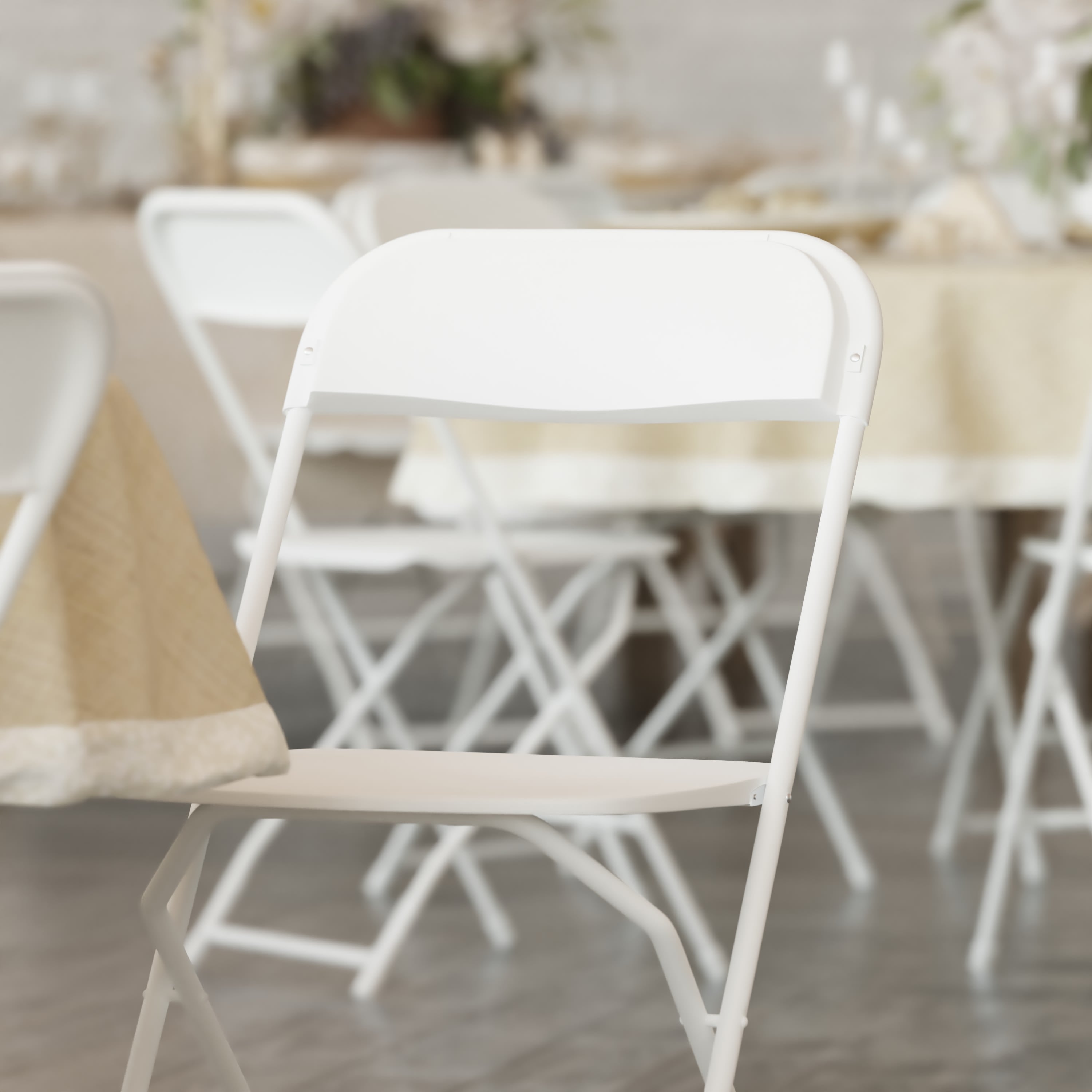 Plastic Folding Chair, 650 lb Capacity