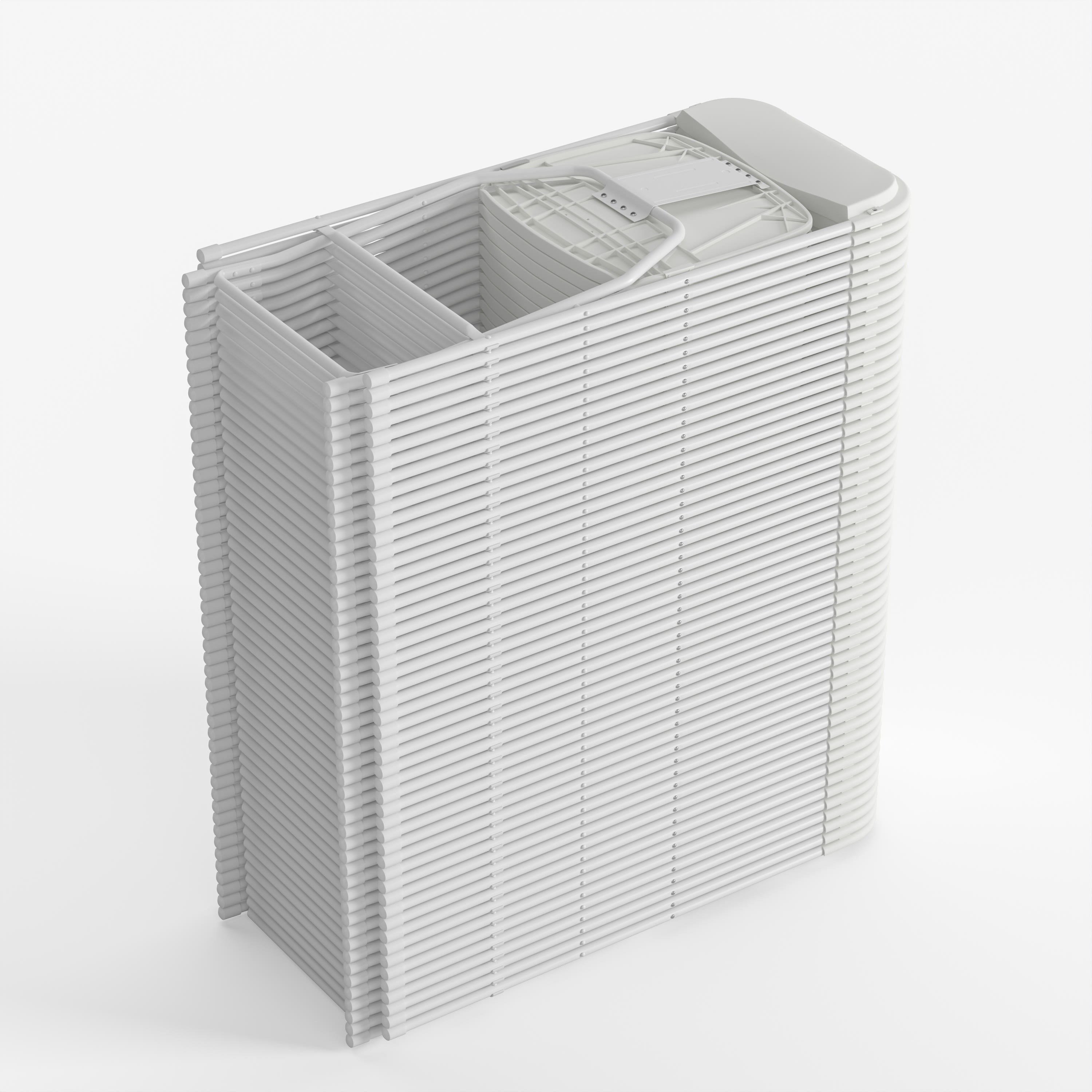 Plastic Folding Chair, 650 lb Capacity