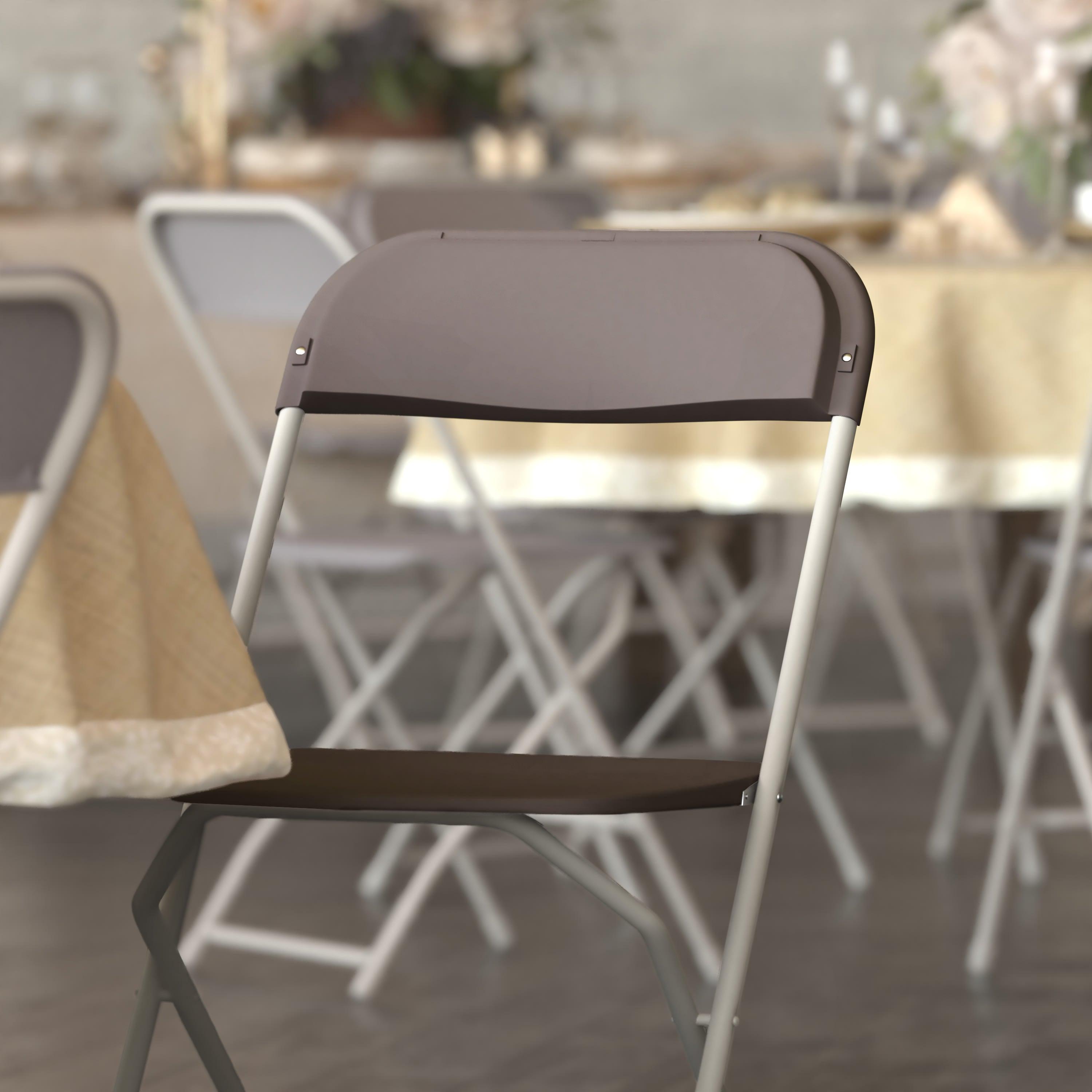 Plastic Folding Chair, 650 lb Capacity