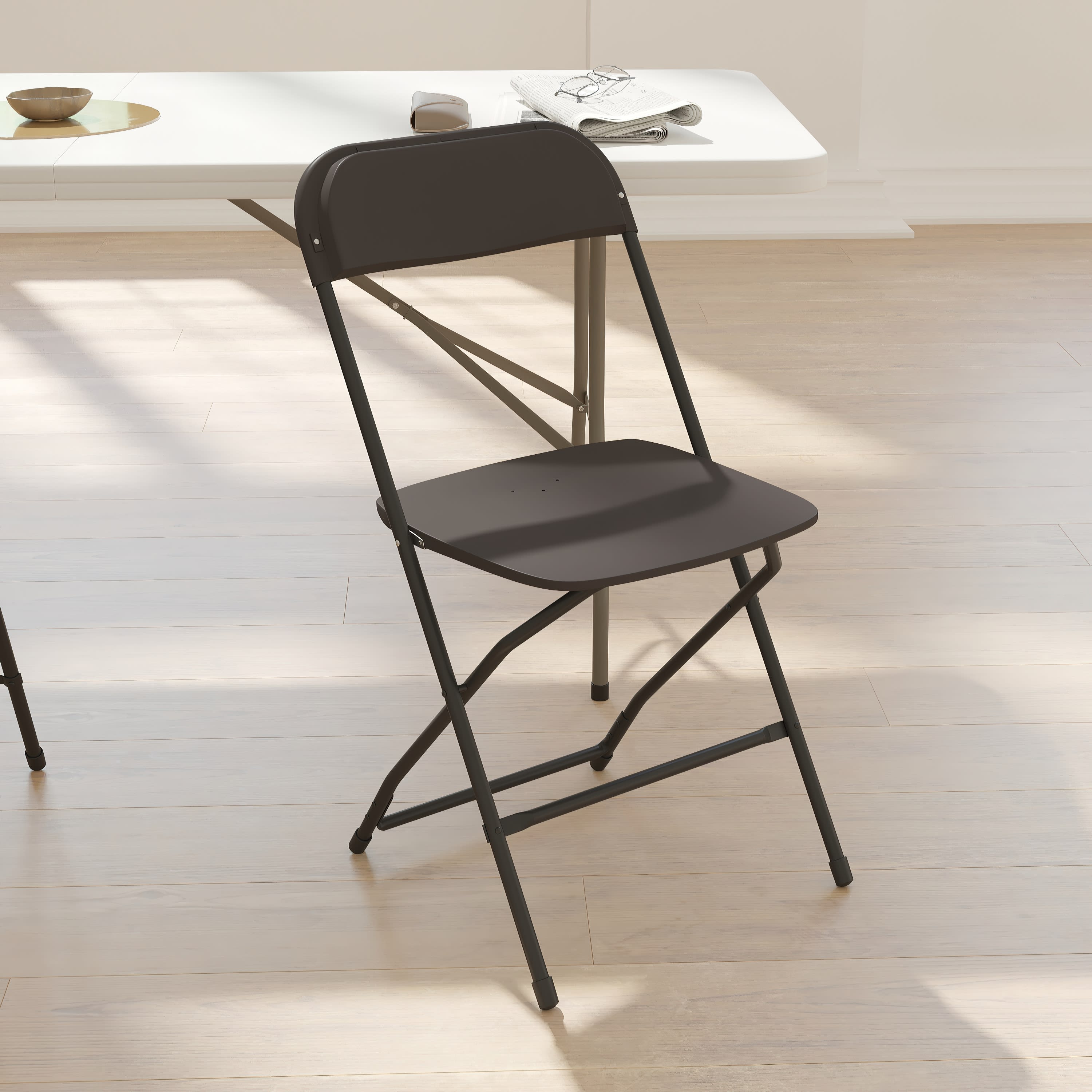 Plastic Folding Chair, 650 lb Capacity