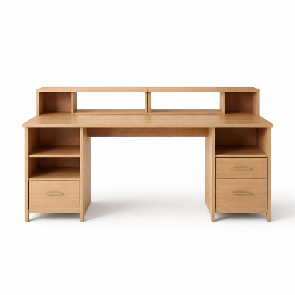 Wooden office desk-Dravimorax