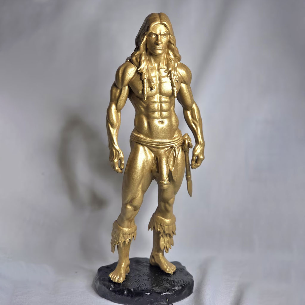 Indigenous Inspired Male Art Statue
