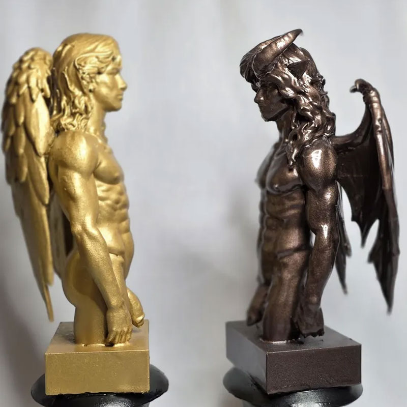 Angel and Demon Twink Statues