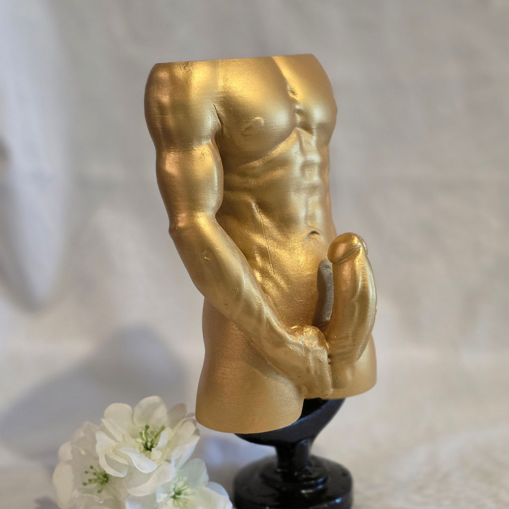 Gold Male Torso Sculpture