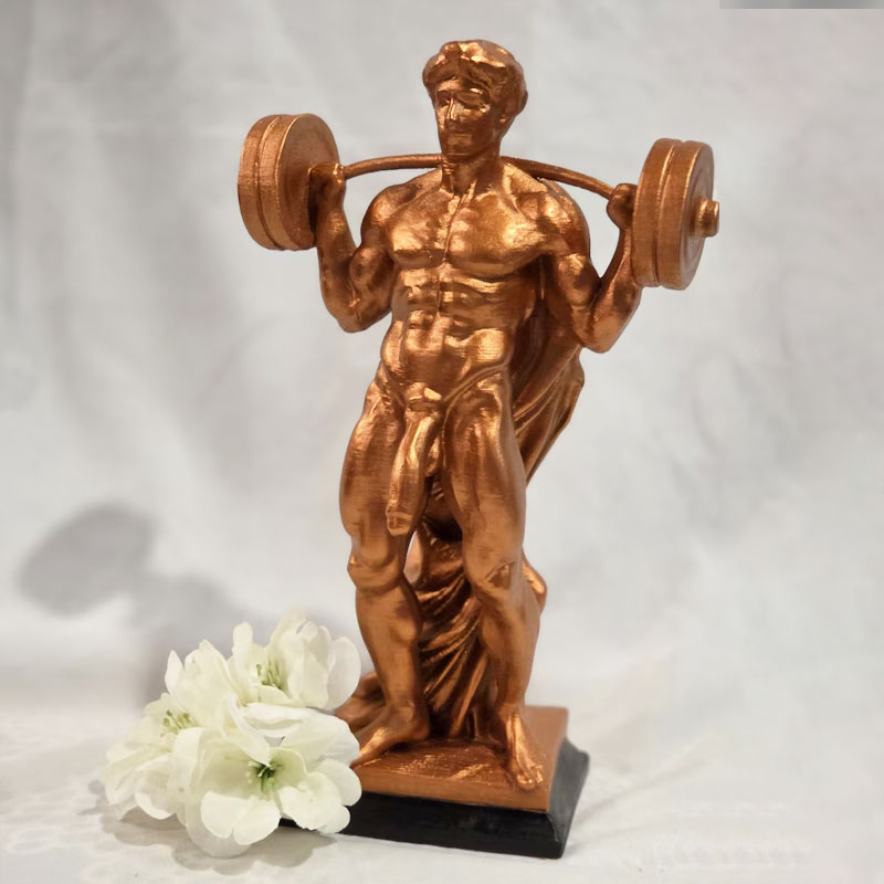 The "Barbell Beauty"  Statue