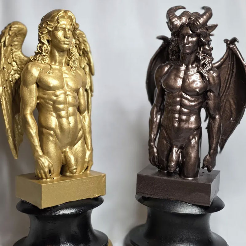Angel and Demon Twink Statues
