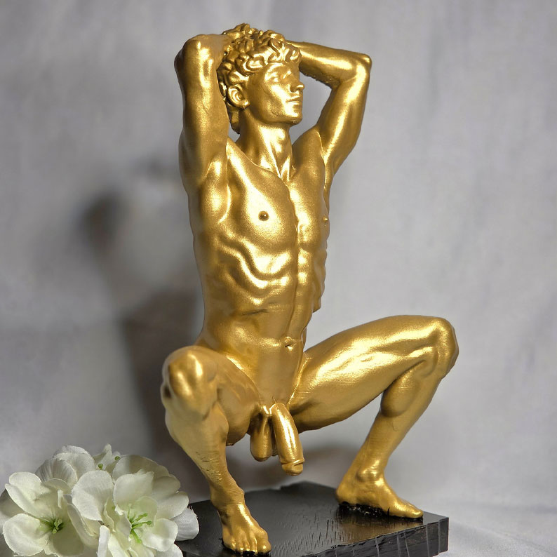 The Squatting Apollo Statue