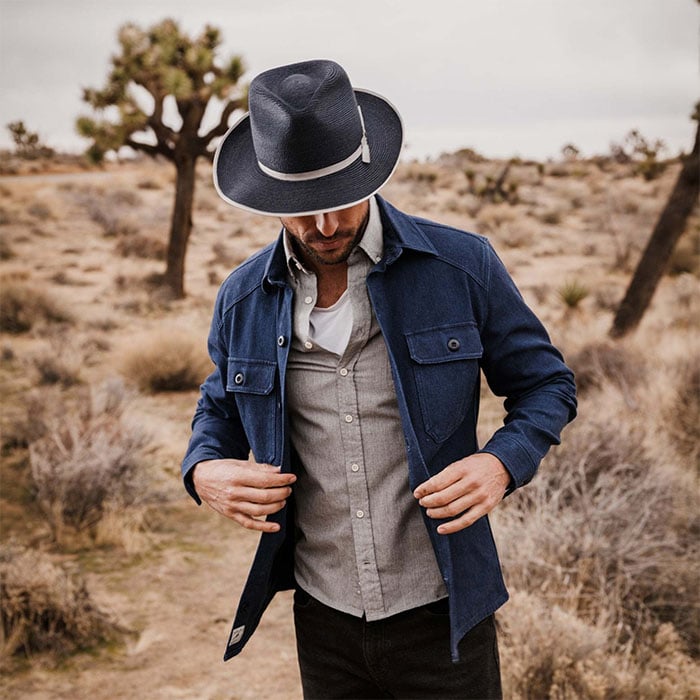 Ridgehat Hemp Fedora -Navy