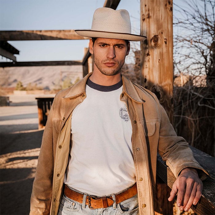 Ridgehat Hemp Fedora -Apricot