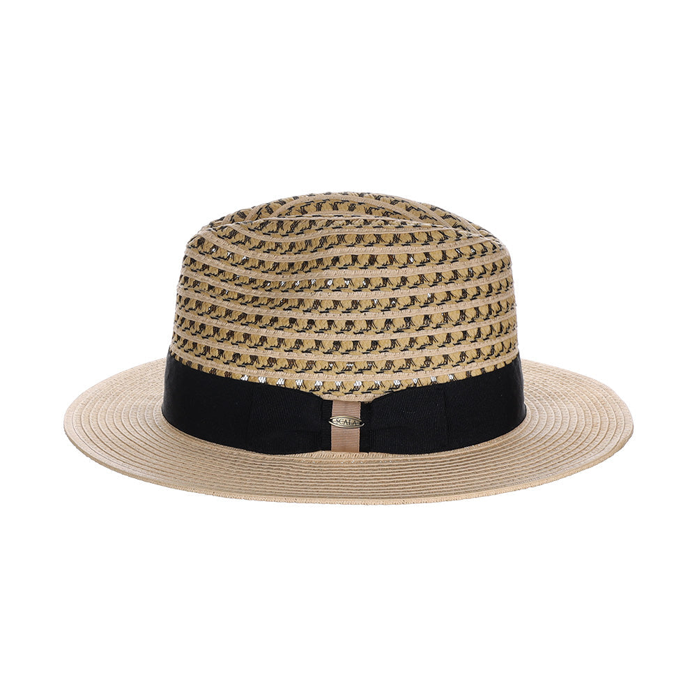 Scala Straw Fedora- Cabana Cove