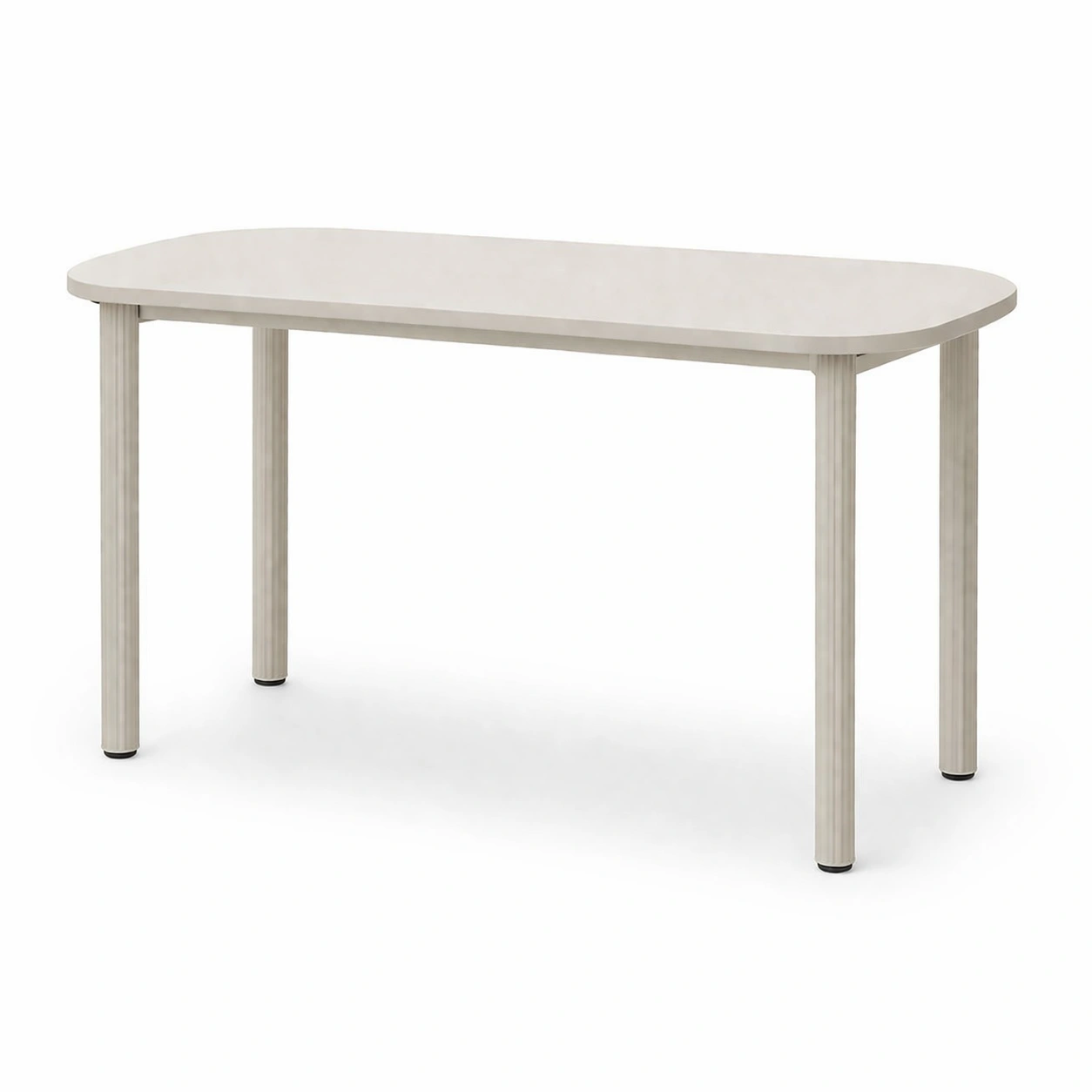 Esstisch Weiss Minimalistisch Metall Beine-qerlivo