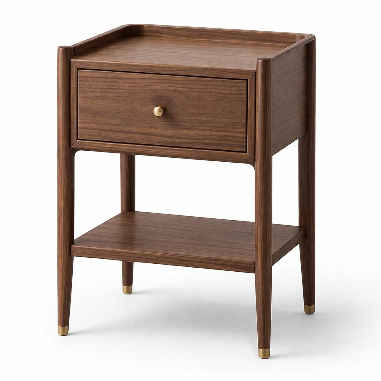 Nachttisch Dunkel Holz Klassisch-qerlivo