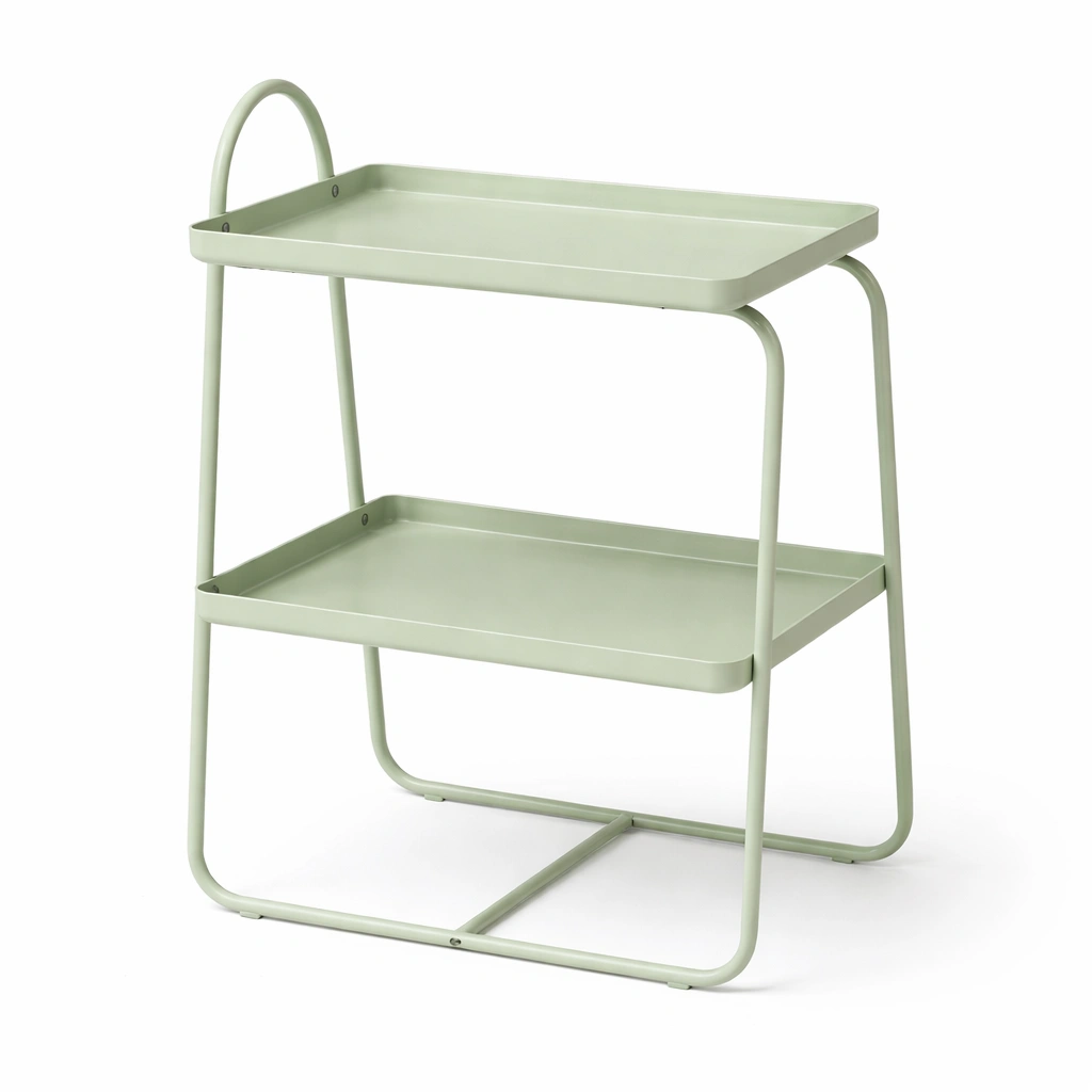 Servierwagen Metall Gruen Modern-qerlivo